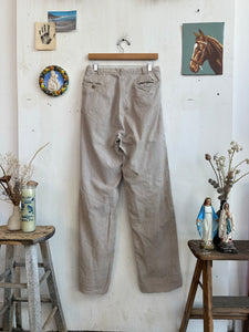 1940s Thrashed/Repaired Seersucker Trousers (31/33)