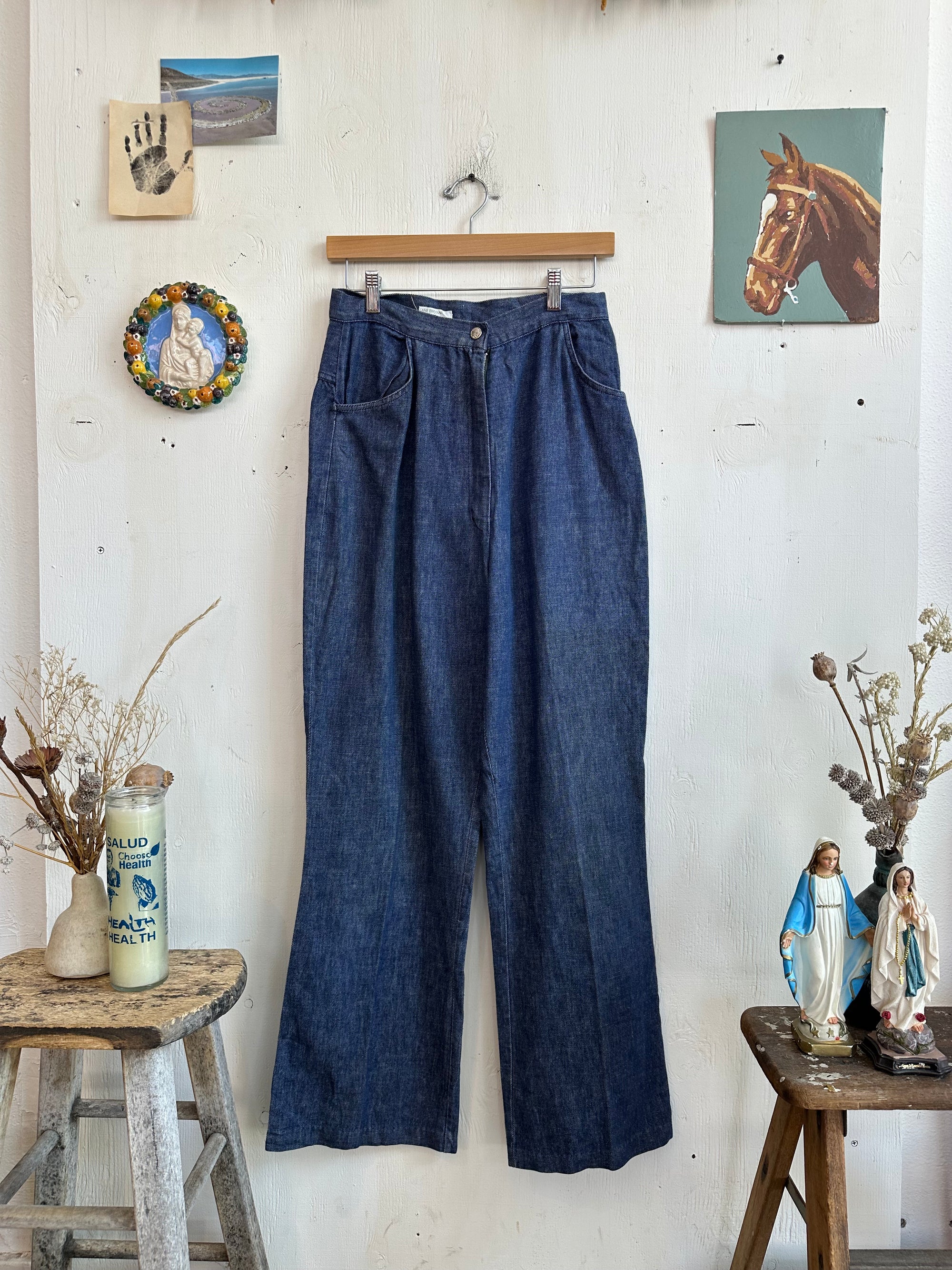 1970s Flared Denim Pants (28/29)