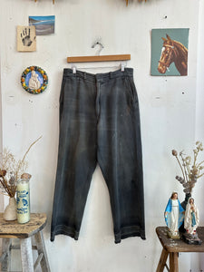1950s Thrashed Heavy Whipcord Trousers (33/27)