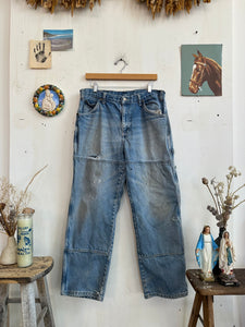 1990s Well Worn Dickies Double Knee Denim (34/29)