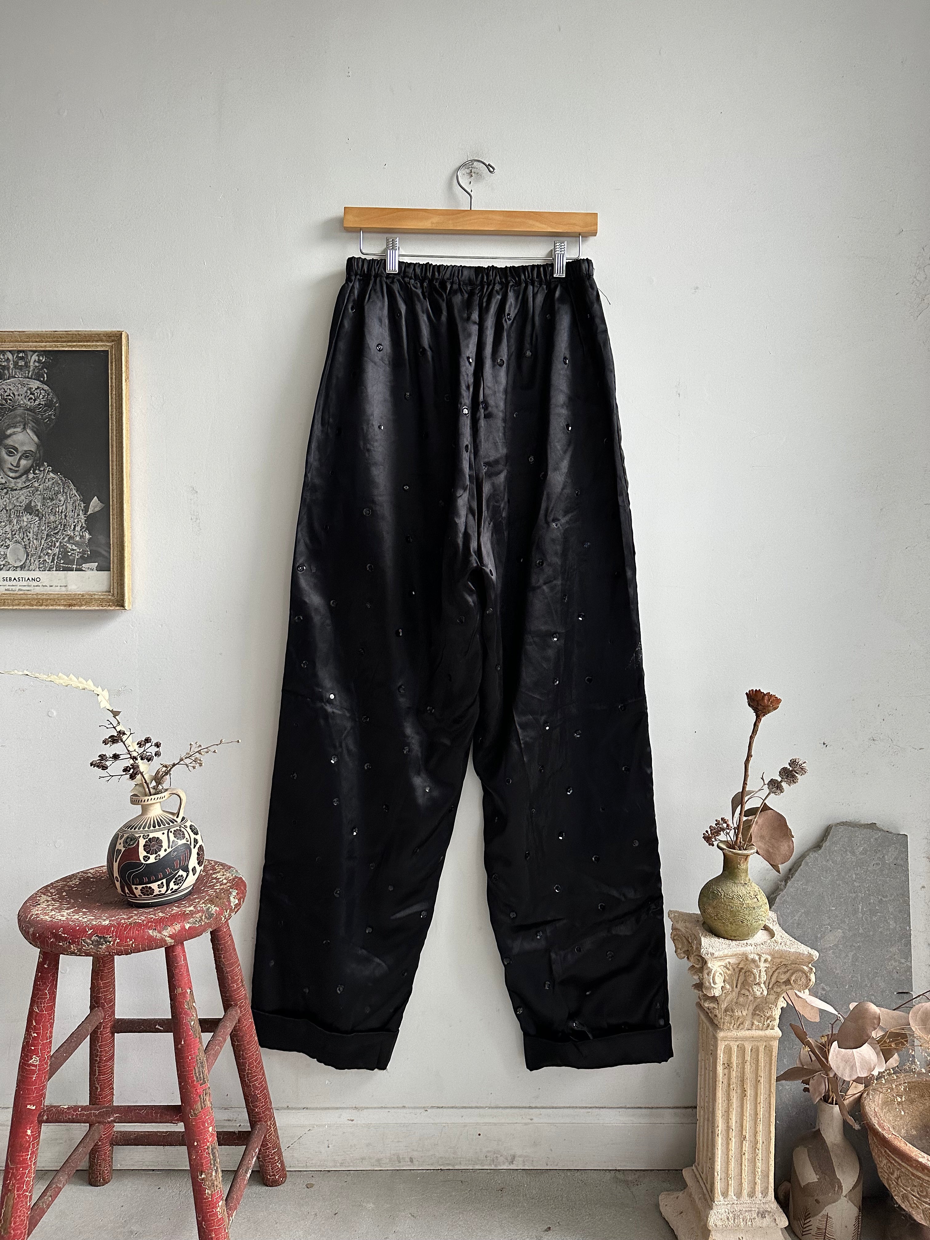 1940s Home Made Sequined Trousers (30 x 30