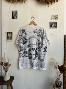 1990s Made In USA Express All-Over Print Tee (Boxy XL)