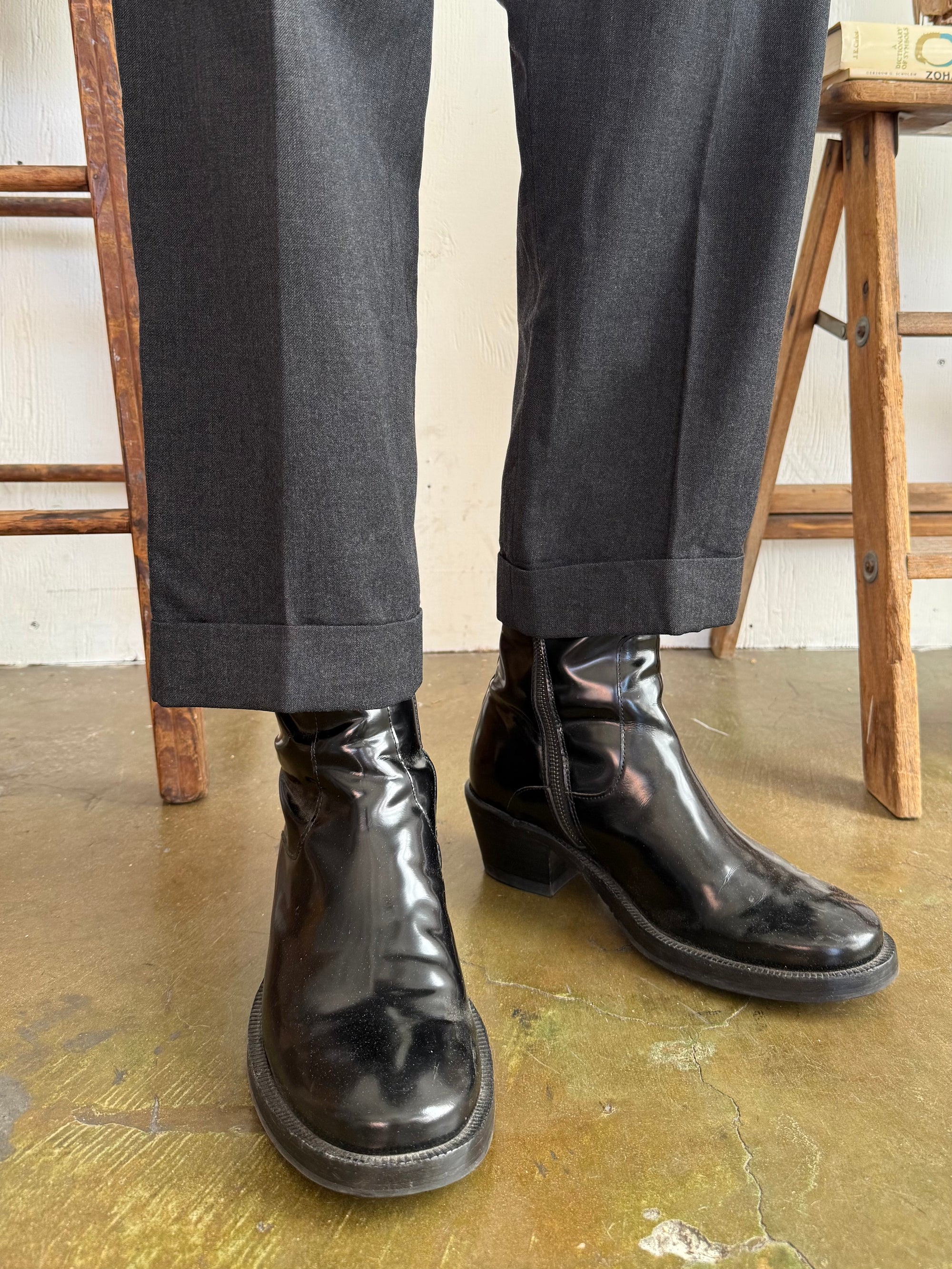 1960s Well-worn Flat Front Trousers