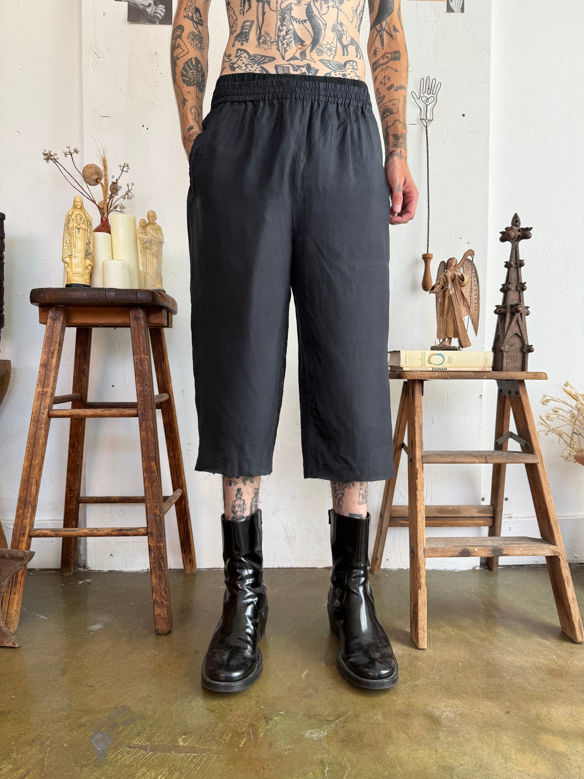 1980s Baggy Silk Short