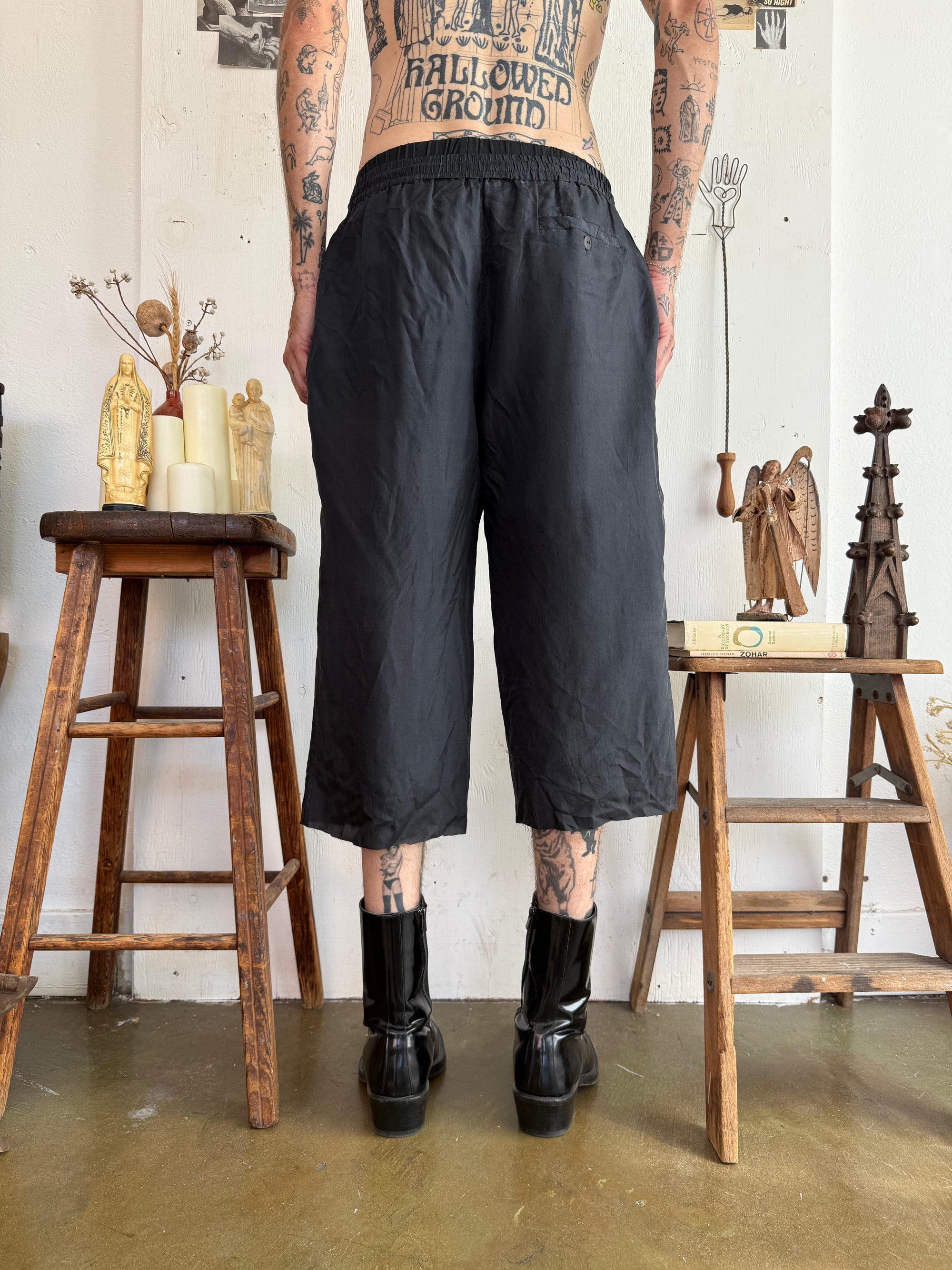 1980s Baggy Silk Short