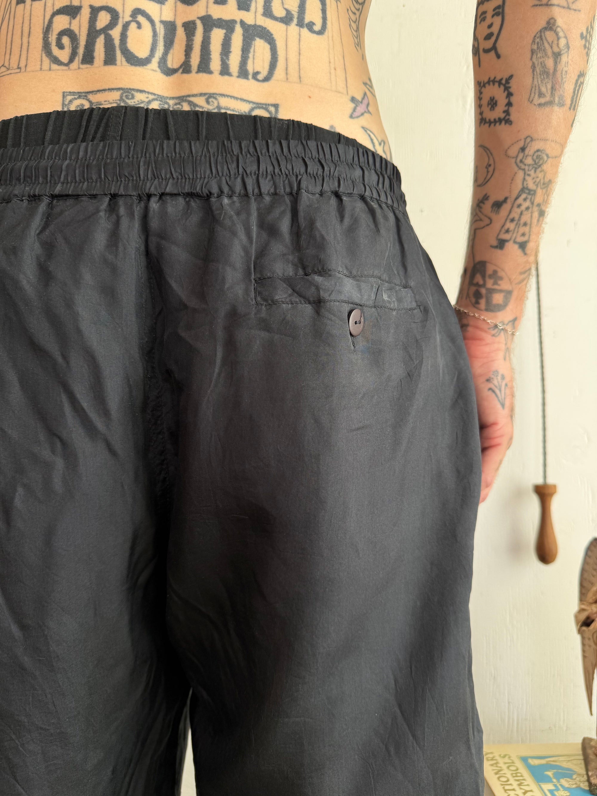 1980s Baggy Silk Short