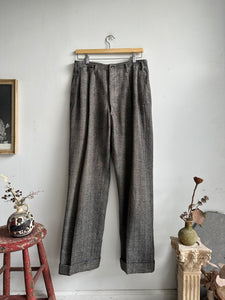 1950s Gray Plaid Trousers (31 x 30)