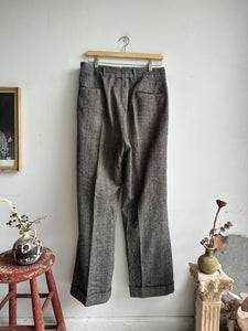 1950s Gray Plaid Trousers (31 x 30)