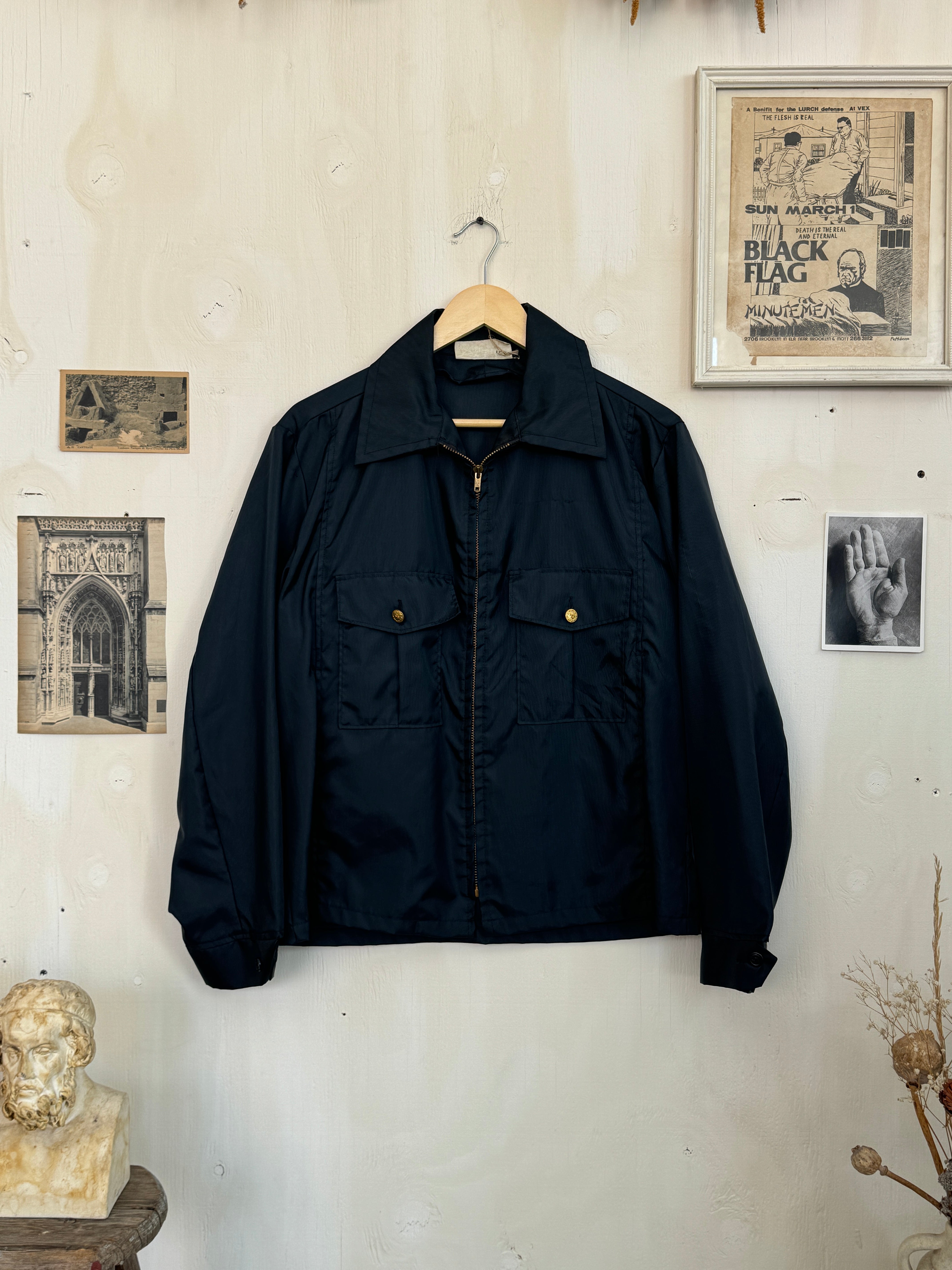 1970s Nylon Work Jacket (Boxy M)