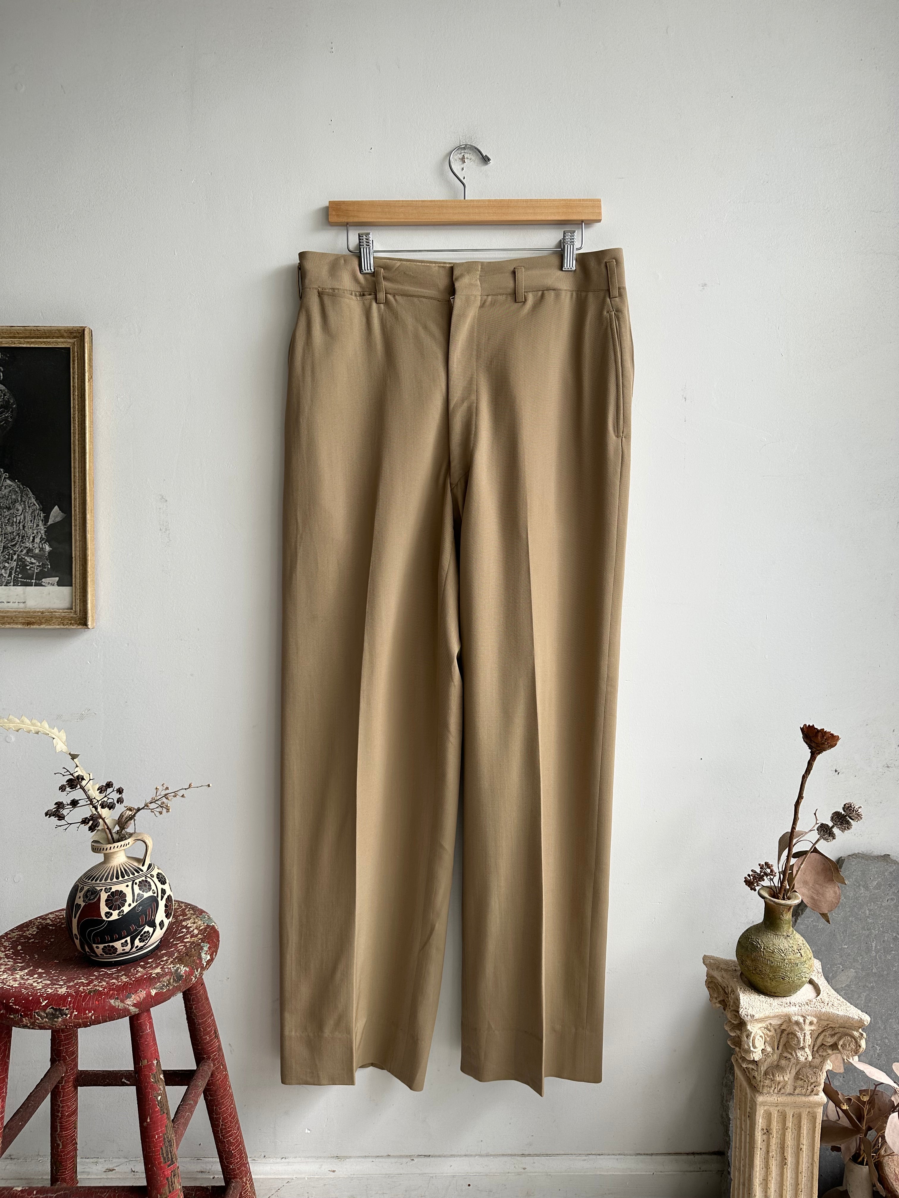 1940s Tan Trousers (33 x 30)