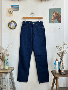 1970s Union Made Lee Dark Wash Straight Leg Denim (29/32)