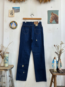 1970s Union Made Lee Dark Wash Straight Leg Denim (29/32)