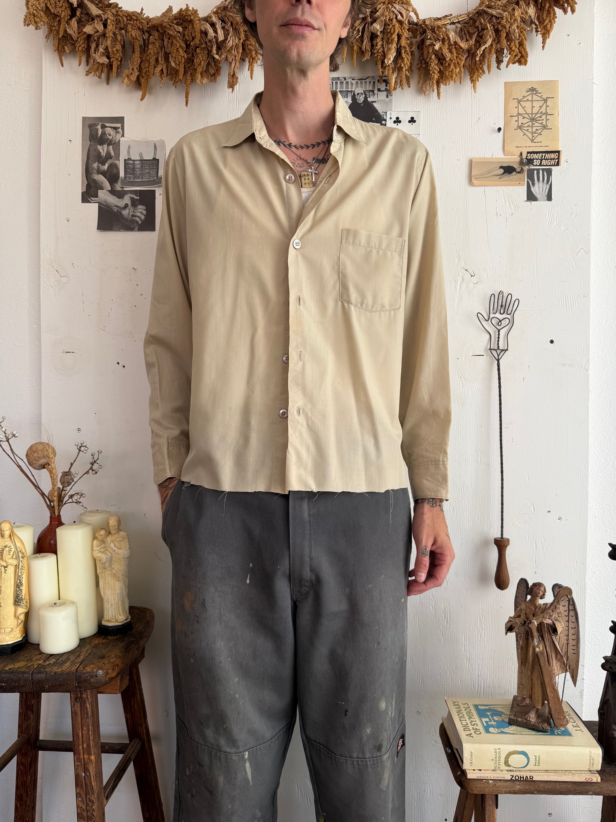 1950s Paper Thin Button Up