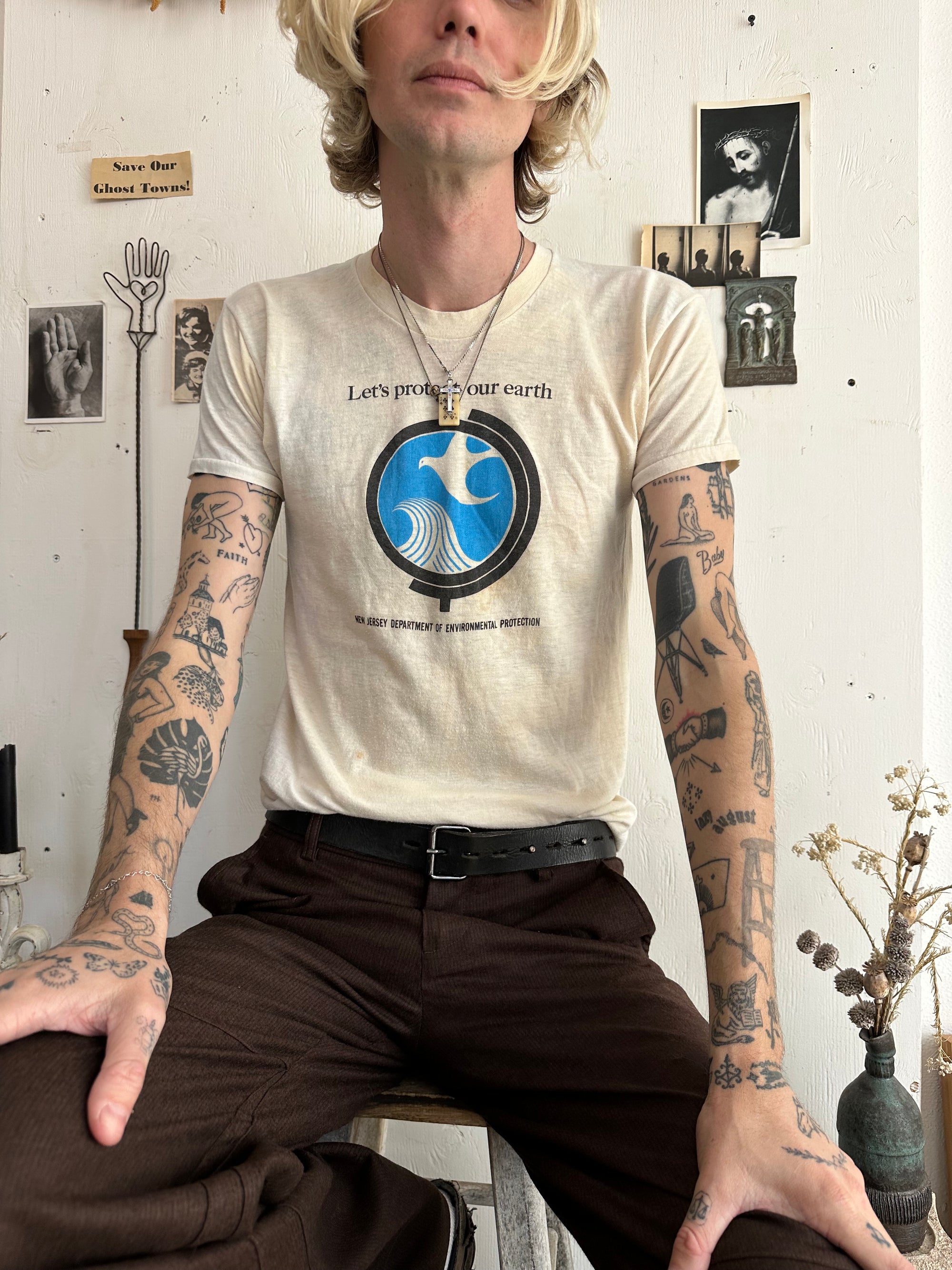1970s Stained “Let’s Protect Our Earth” Tee