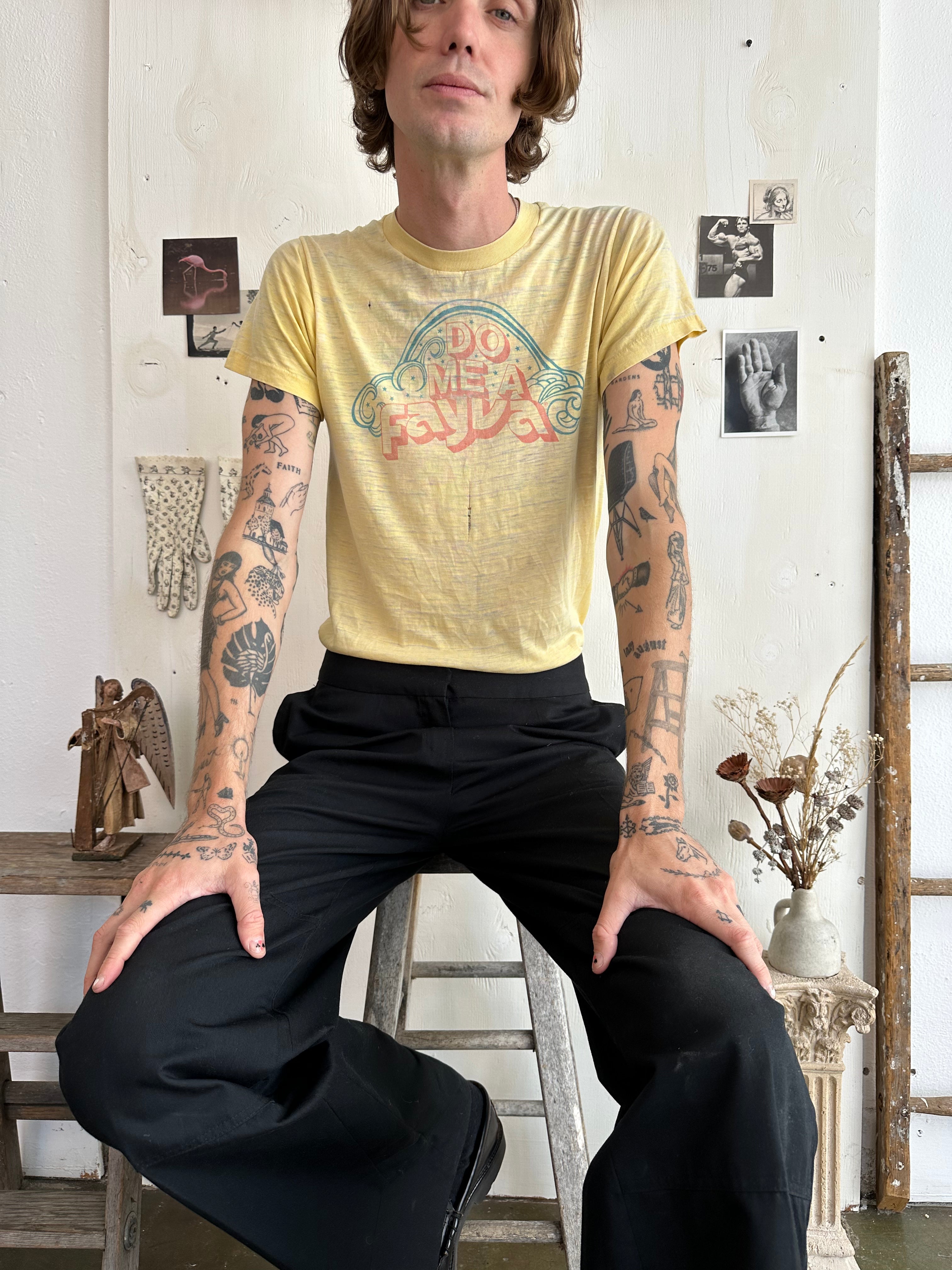 1970s Paper Thin “Do Me A Fayva” Tee (M)