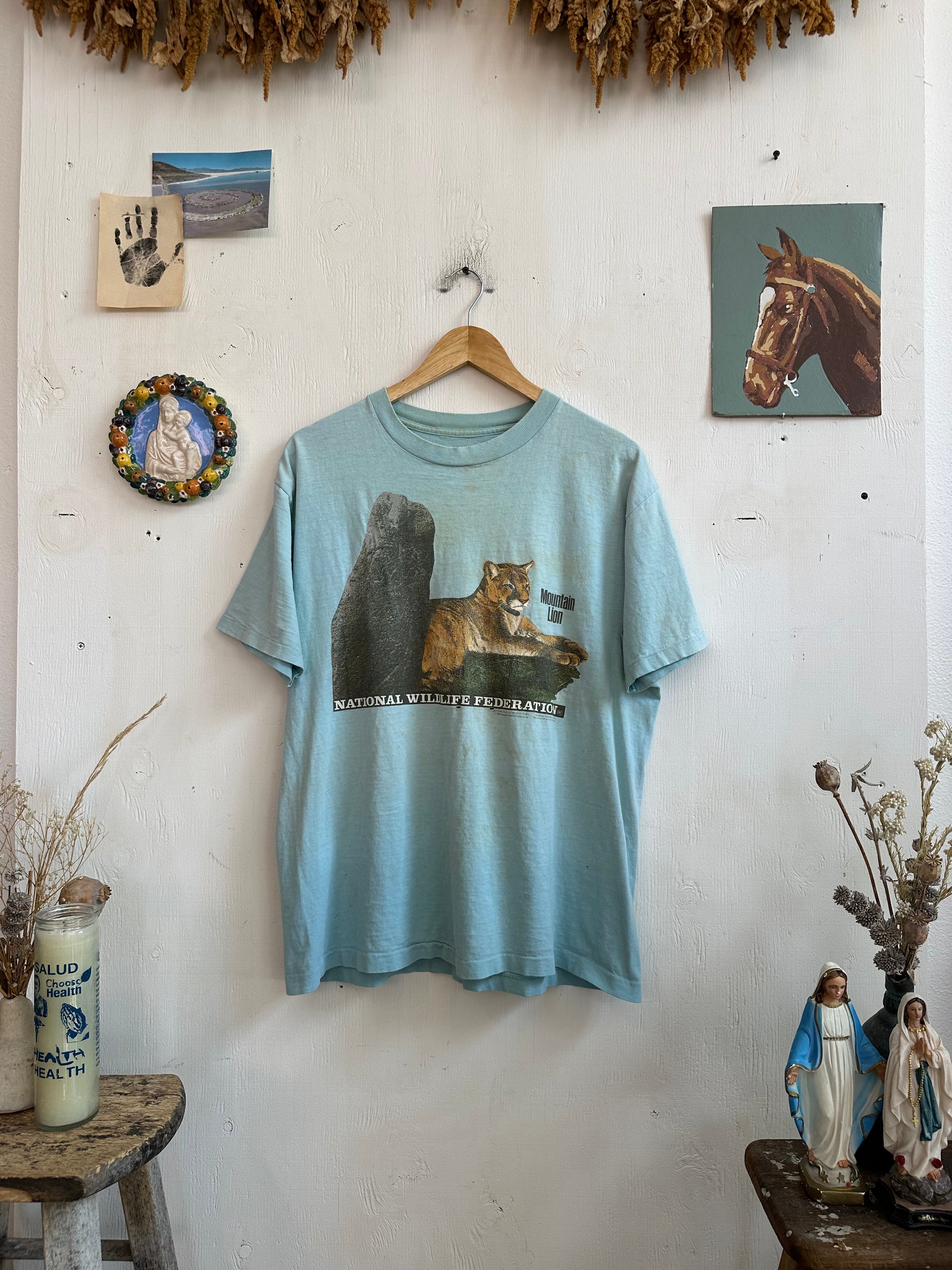 1980s Sunfaded Mountain Lion T-Shirt (L)