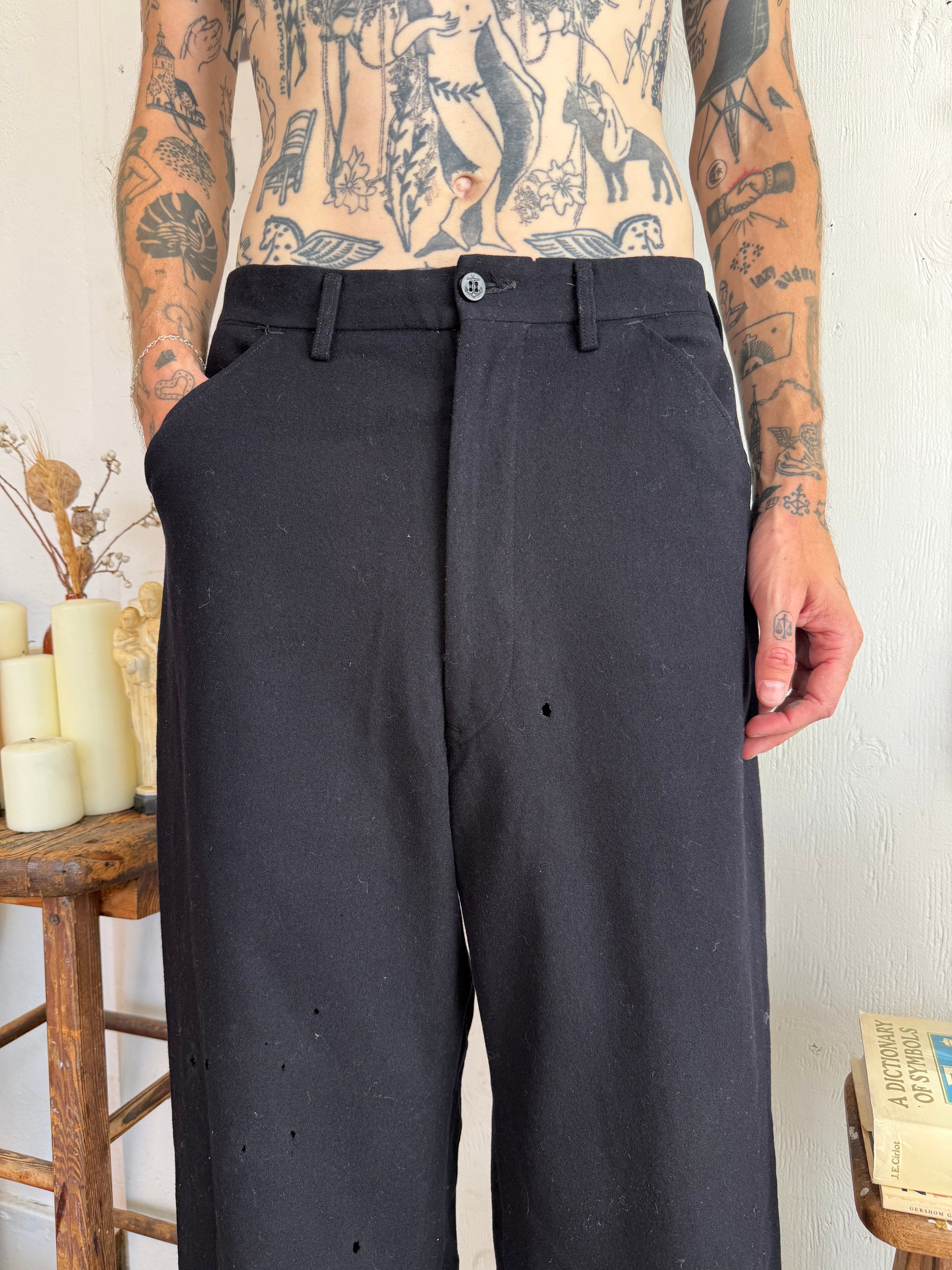 1940s Well-Worn Navy Issue Trousers