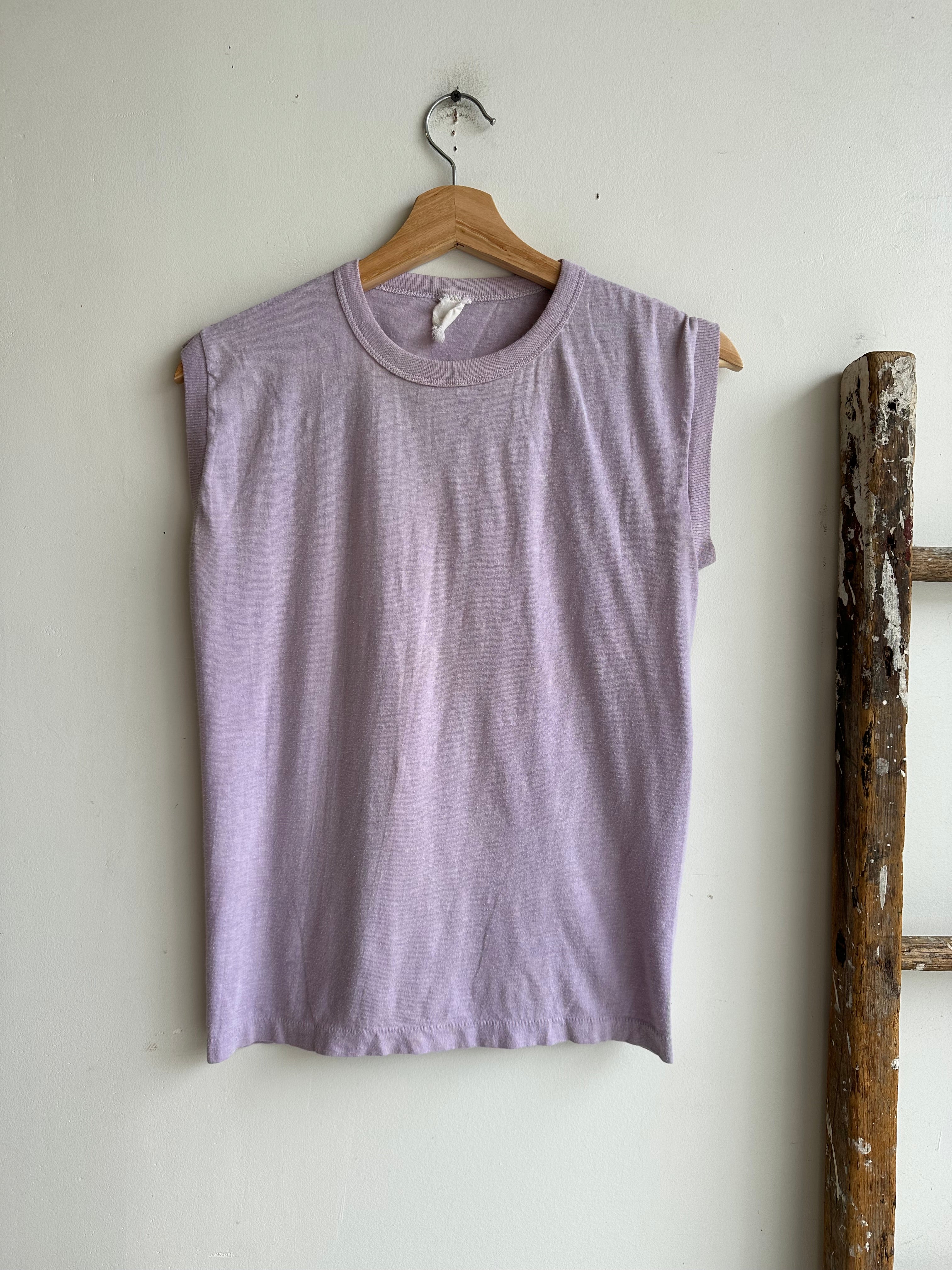 1980s Lavender Muscle Tee (S/M)