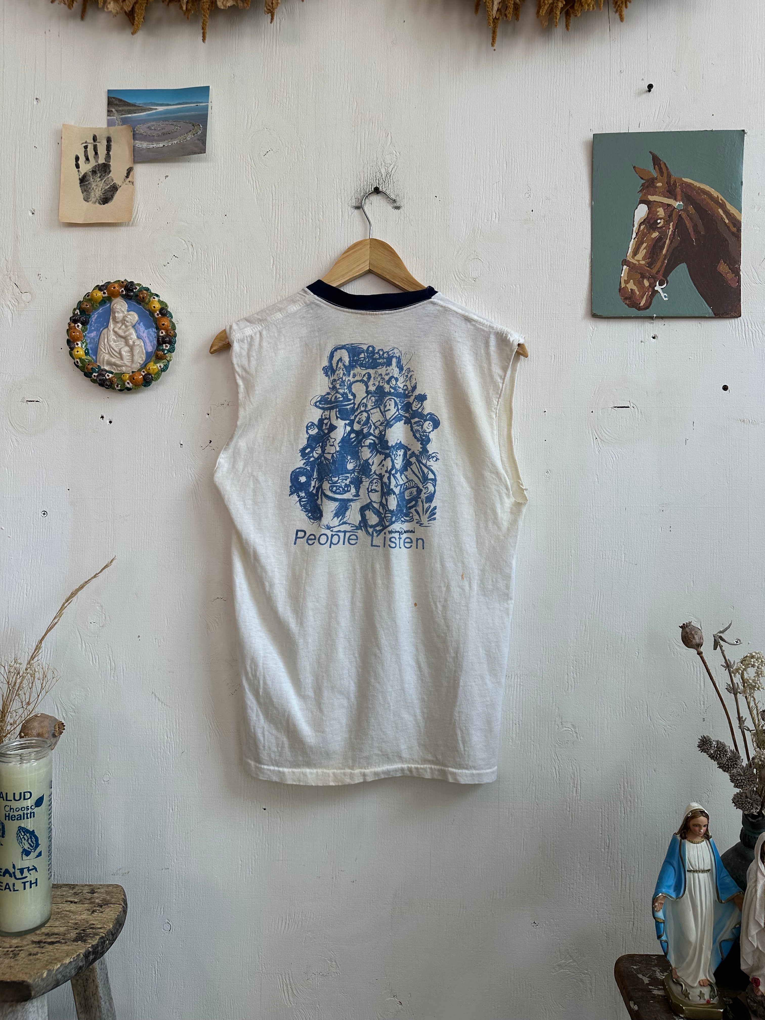 1970s People Listen Muscle Tee (M)