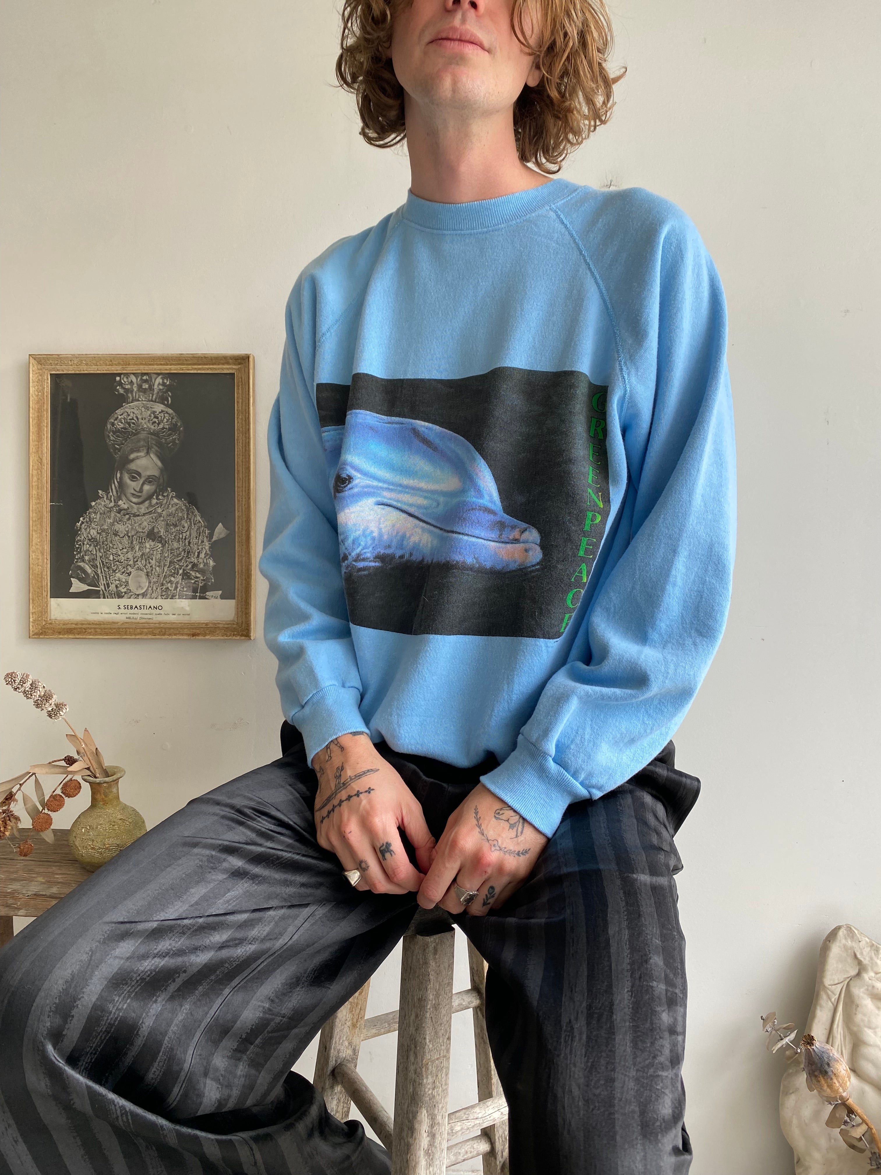 1990s Greenpeace Dolphin Sweatshirt (M/L)