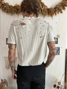 1980s Shredded Blue Whale T-Shirt (M)