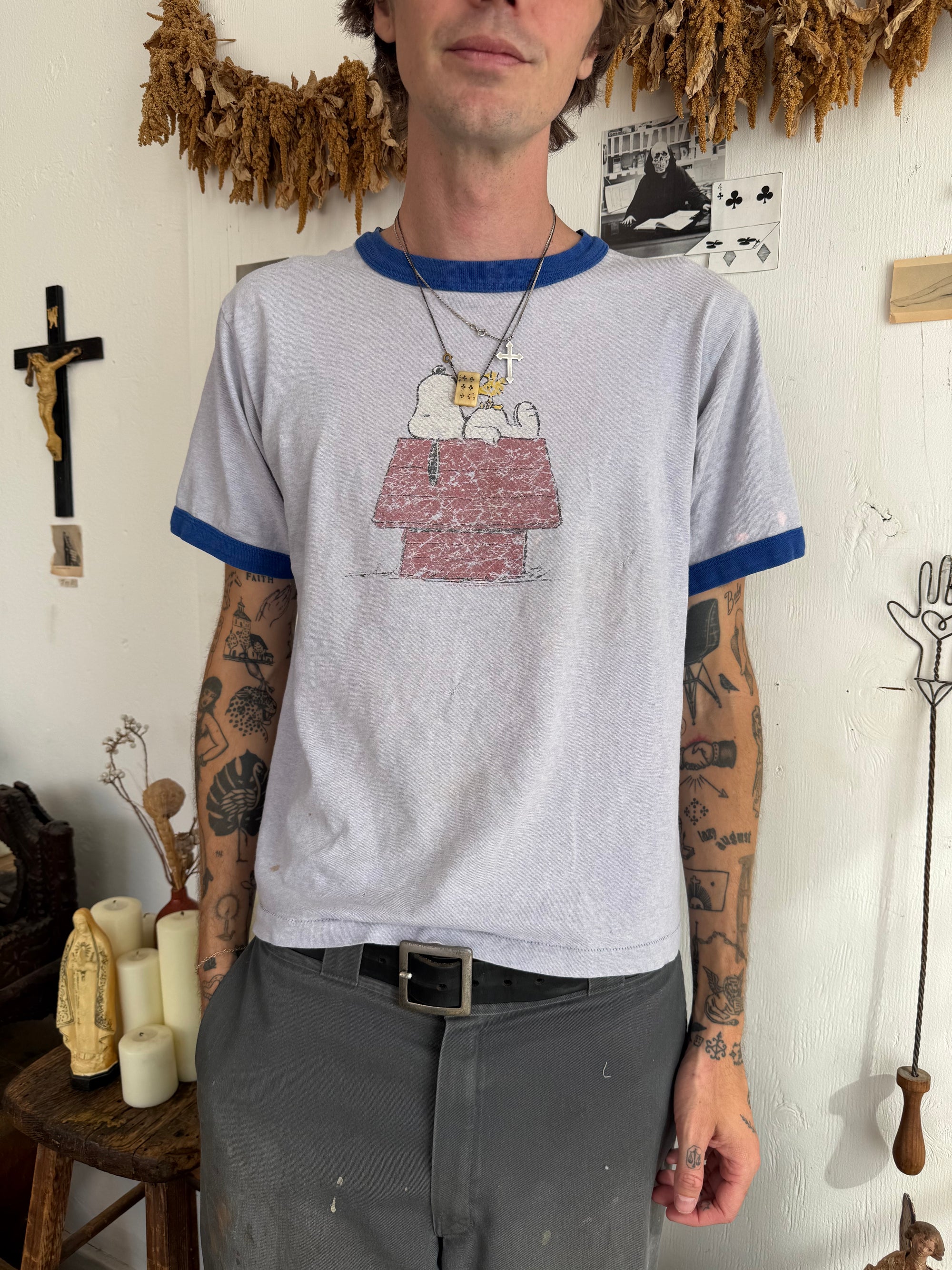 1990s Well Worn Snoopy Ringer