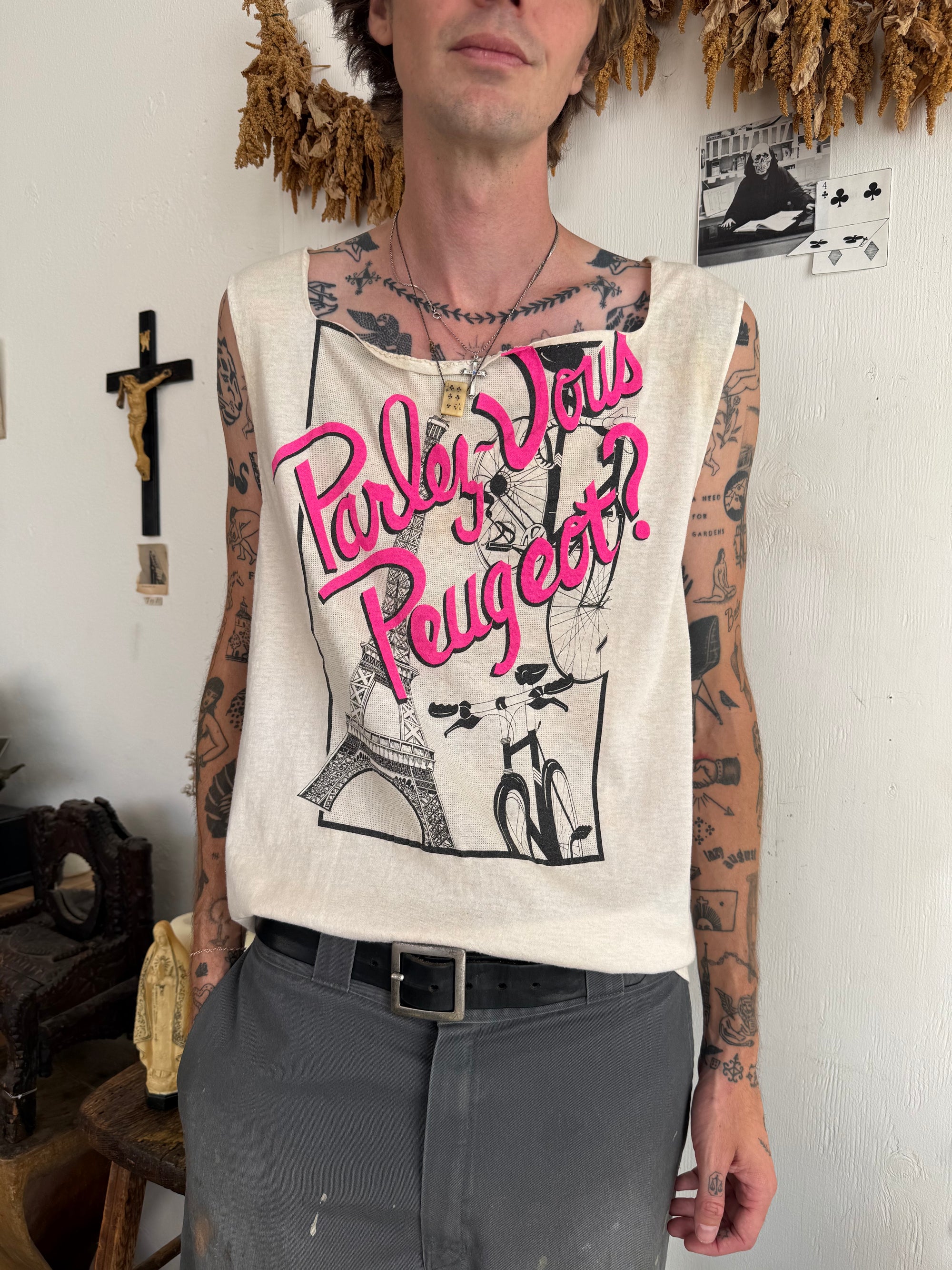 Thrashed Peugeot Muscle Tee