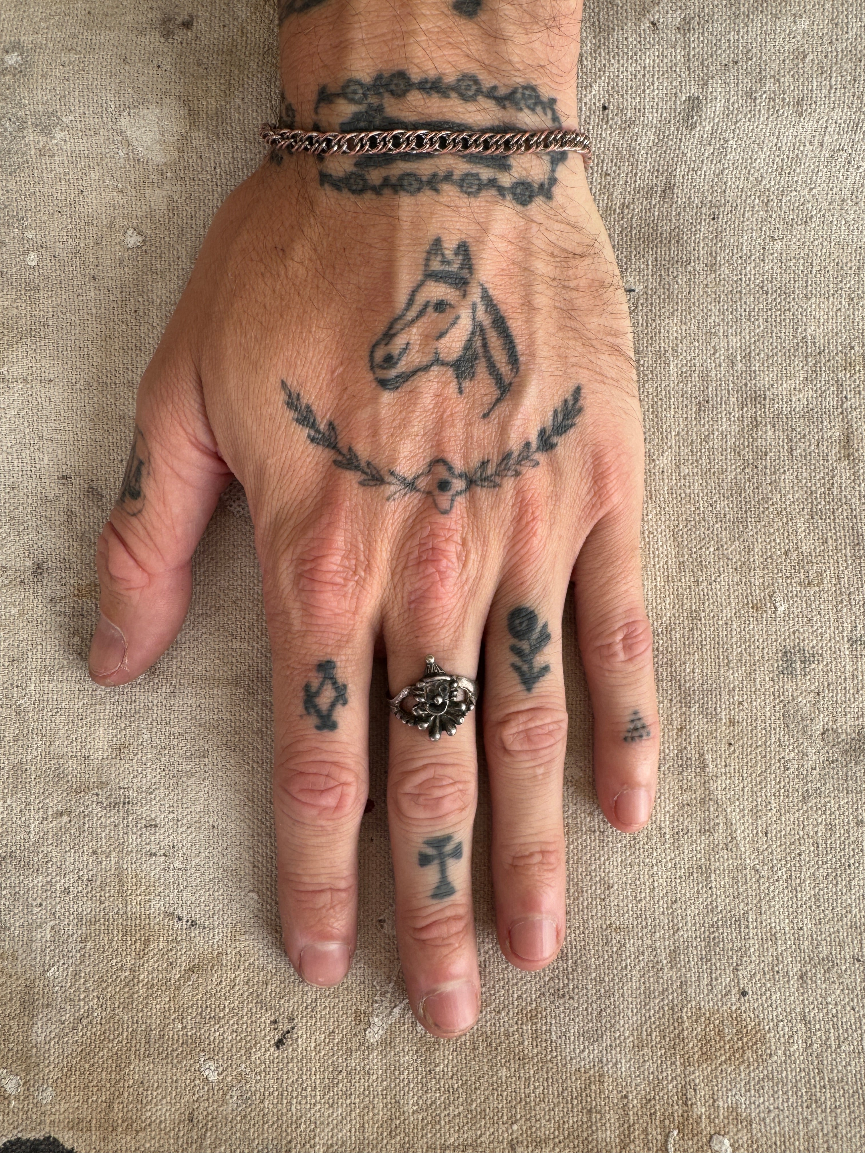Vintage Sterling Clown Ring