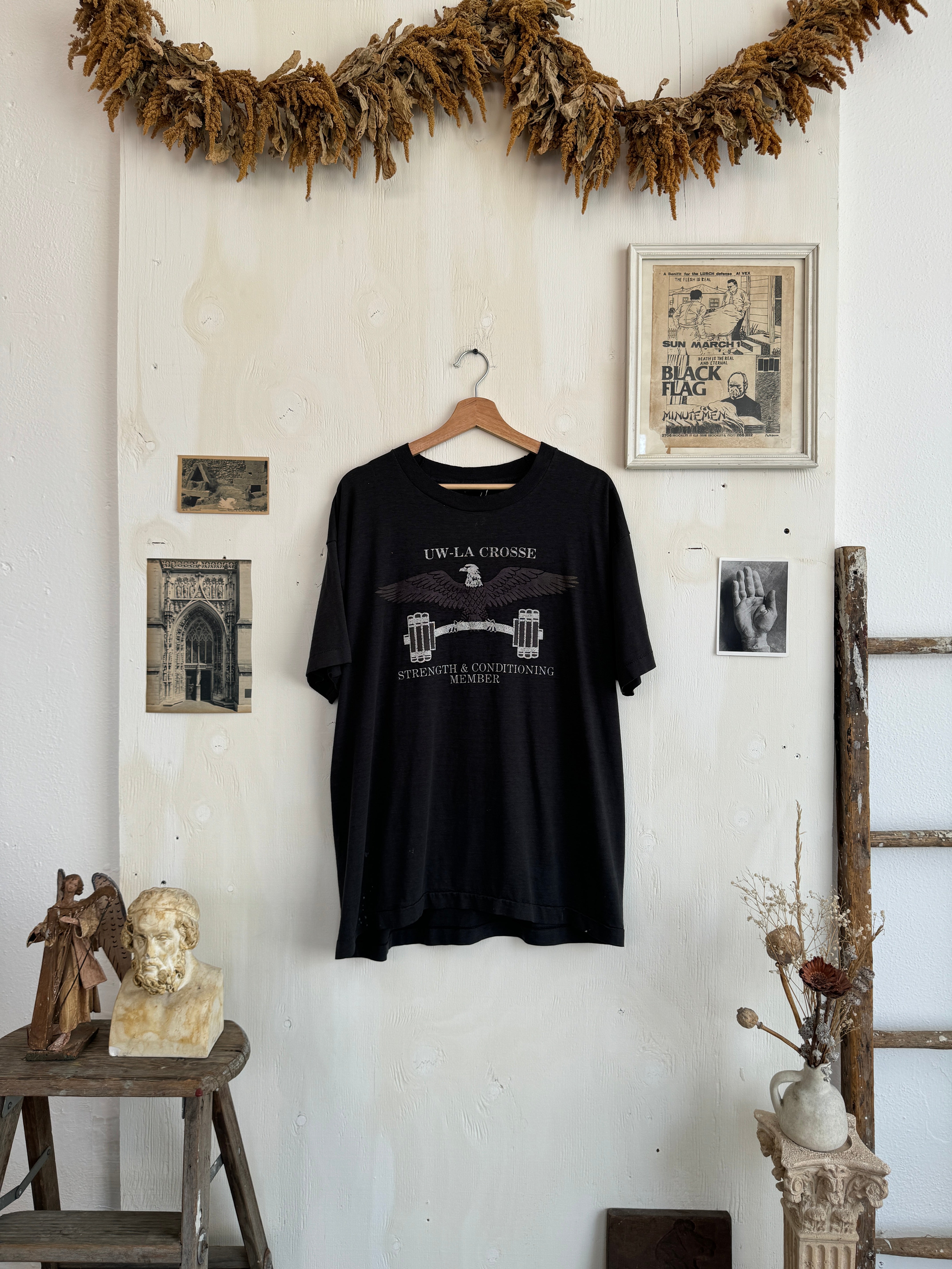 1980s Paper Thin Weight-Lifting Eagle Tee (Boxy XL)