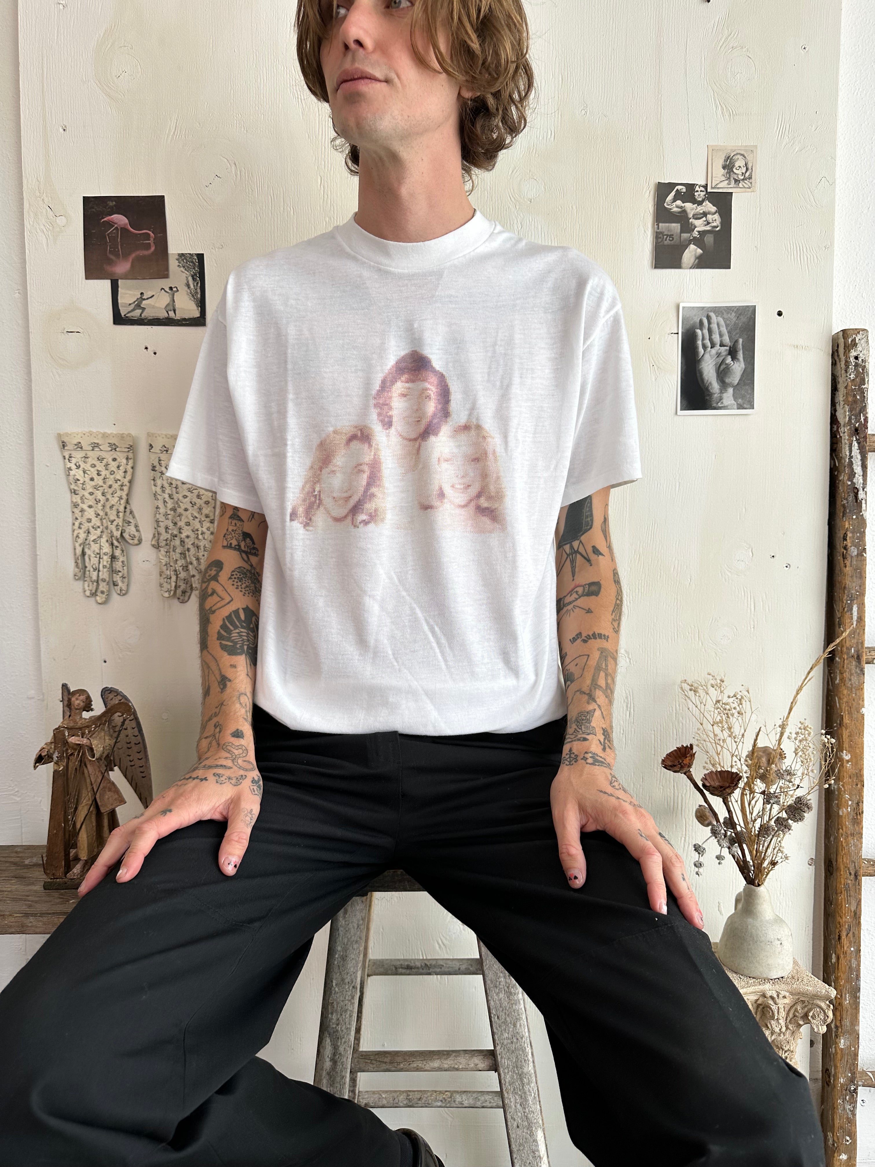 1980s Home Made Woman’s Portrait Tee (L)