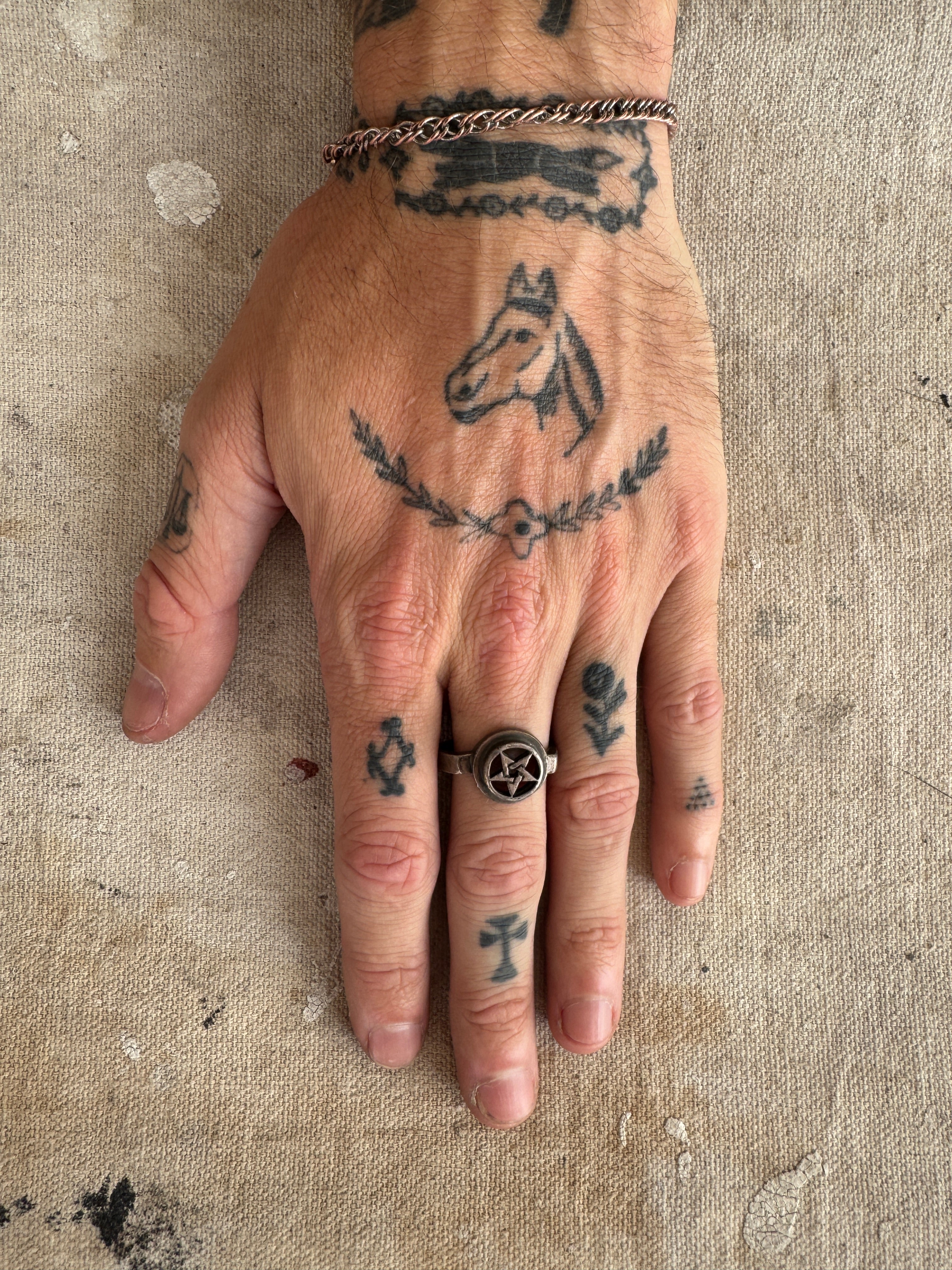 Sterling Pentagram Ring
