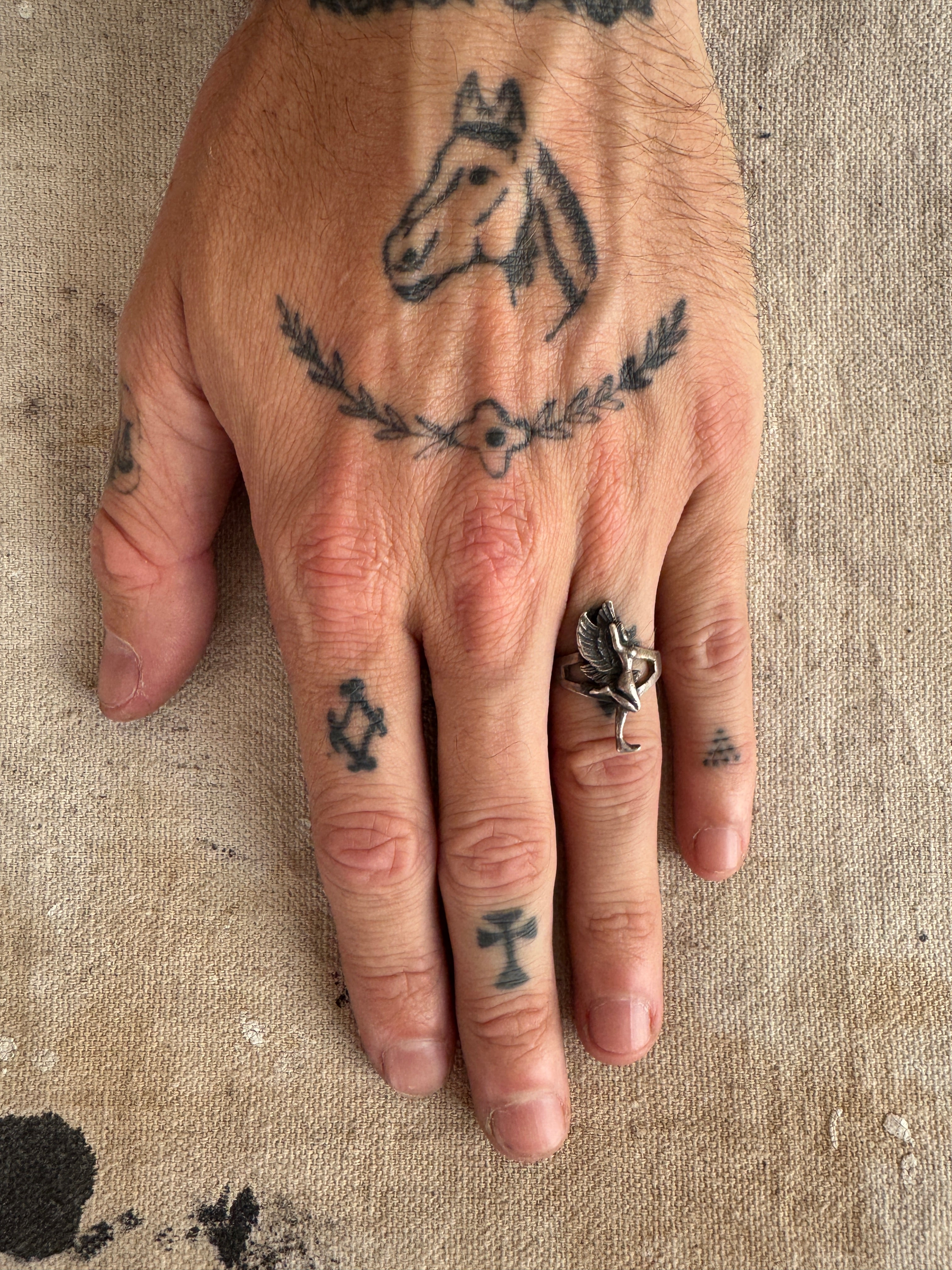 Vintage Sterling Fairy Ring