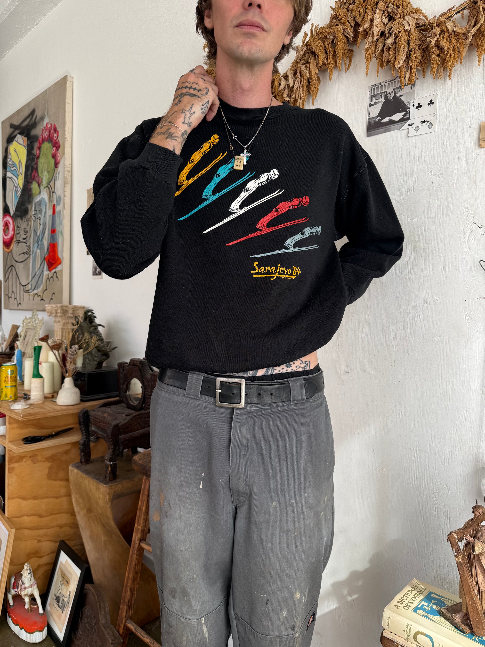 1984 Sarajevo Skiing Sweatshirt