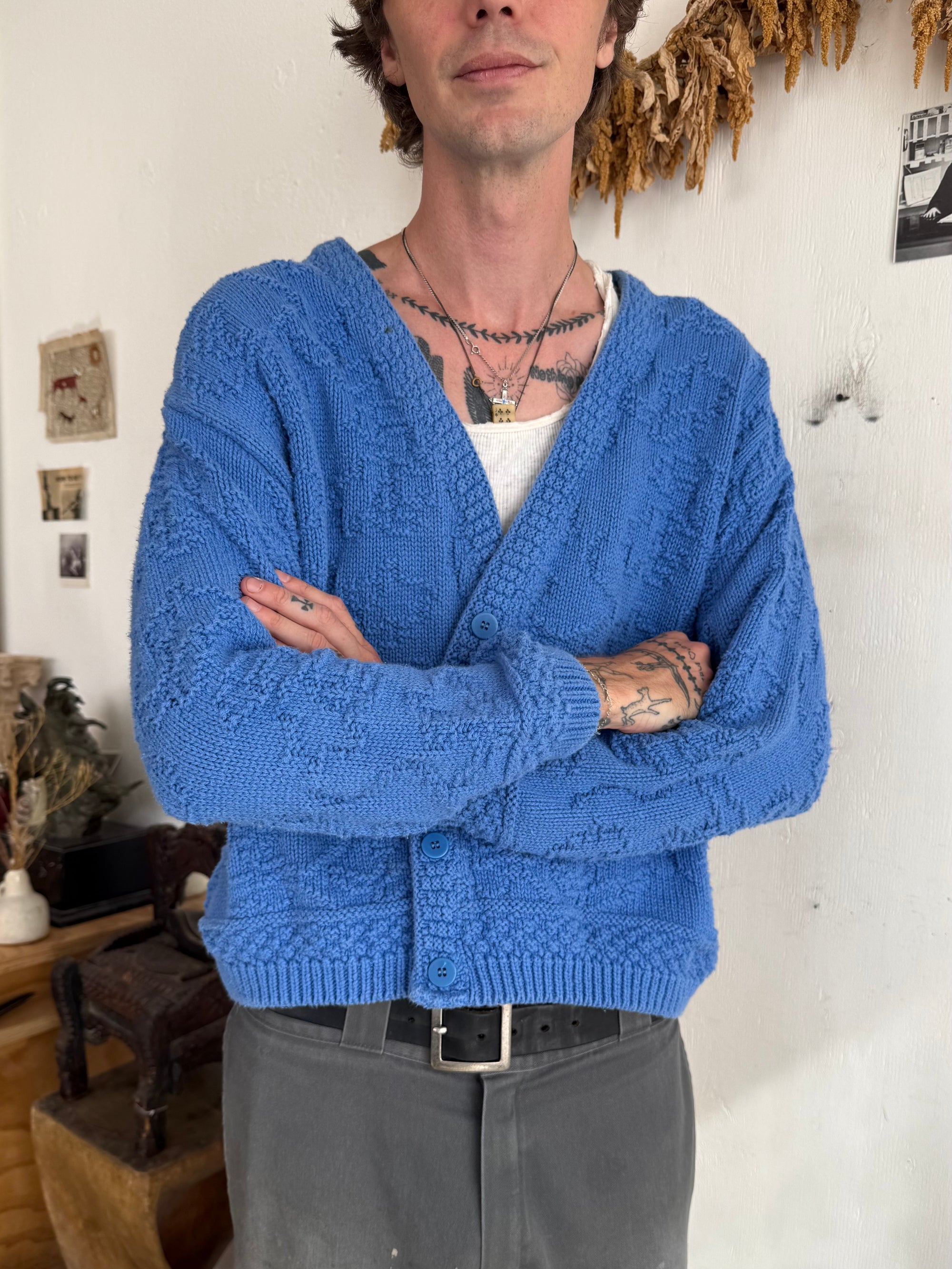 1990s L.L. Bean Cotton Knit Cardigan