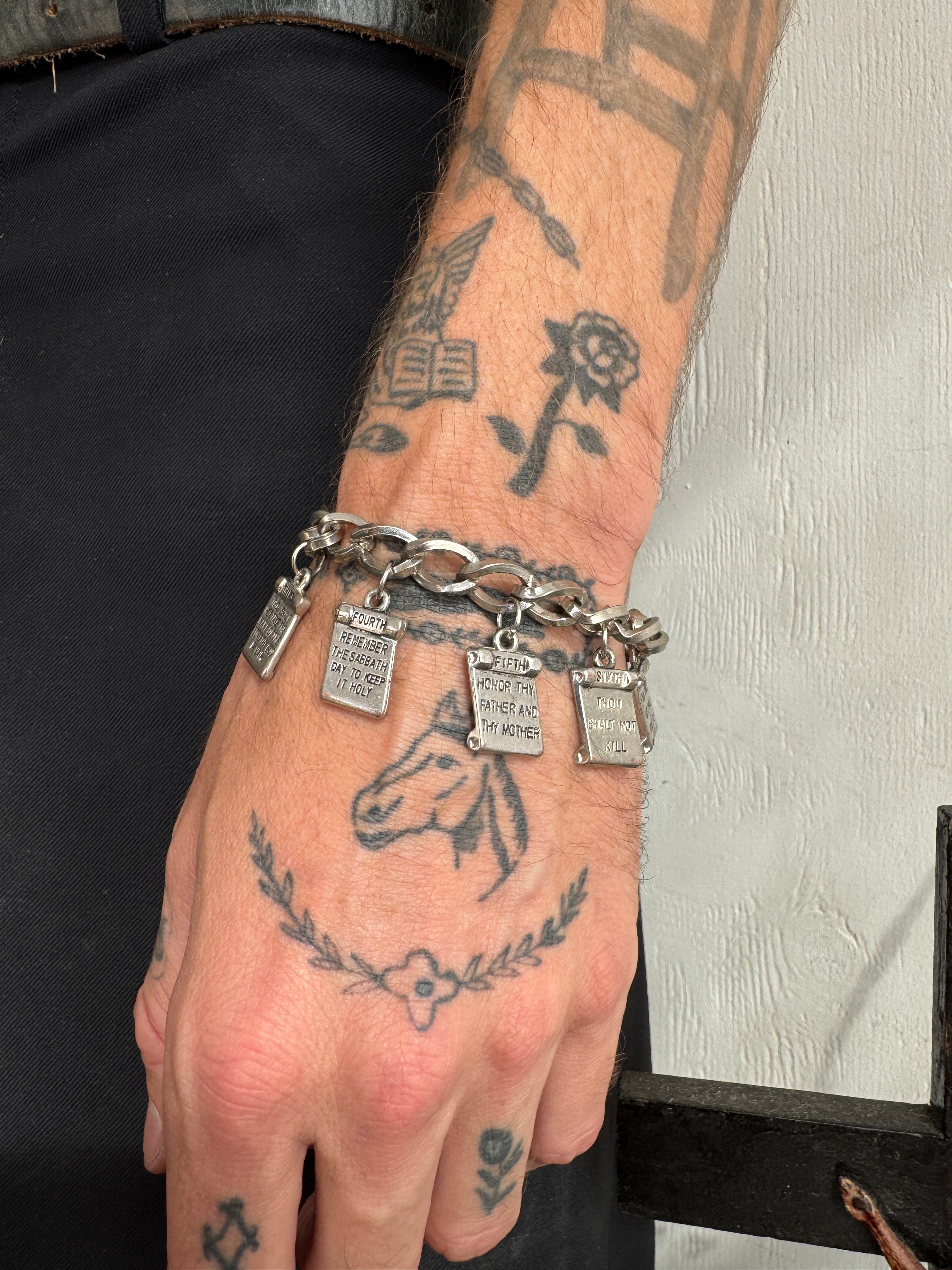 Chunky Ten Commandments Bracelet