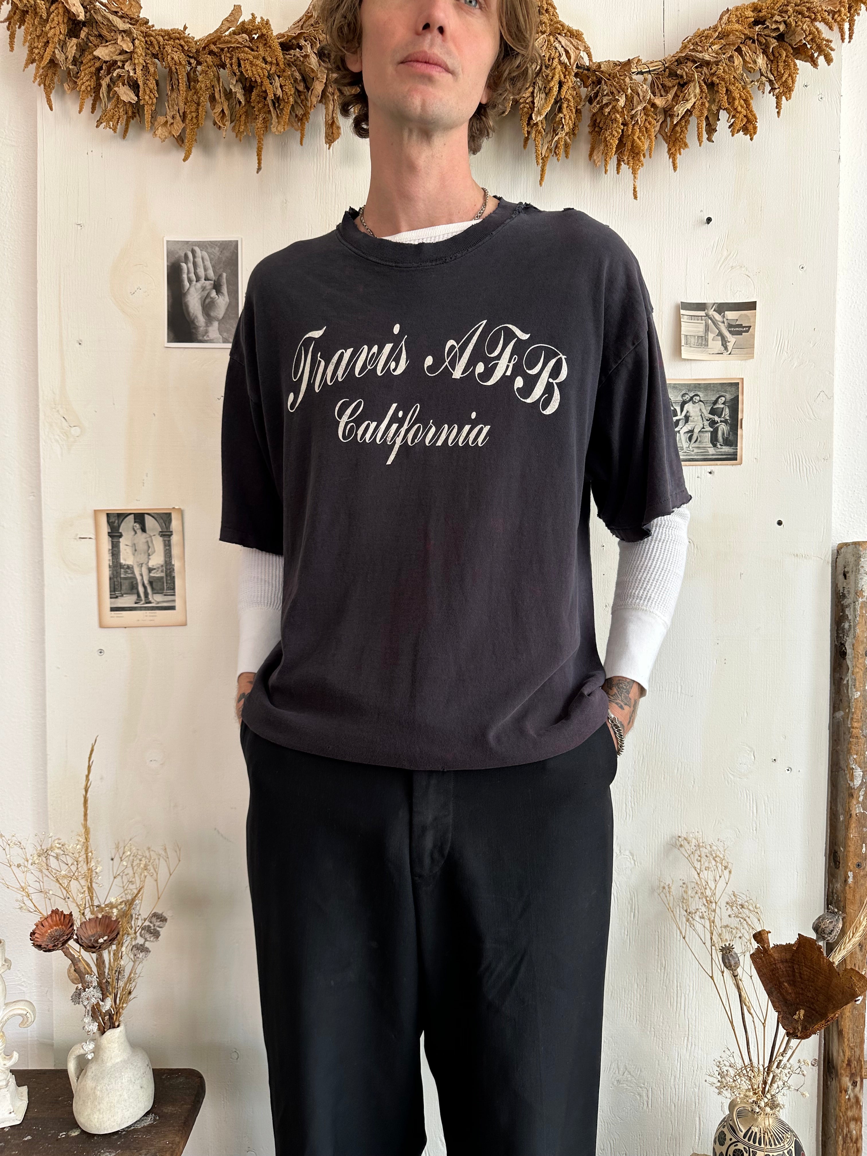 1990s Thrashed Travis AFB Tee (Boxy XXL)