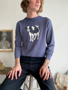 1990s Cow Sweatshirt (S/M)