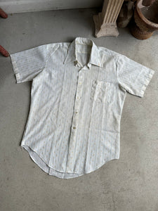 1970s Floral Short Sleeve Shirt (L/XL)