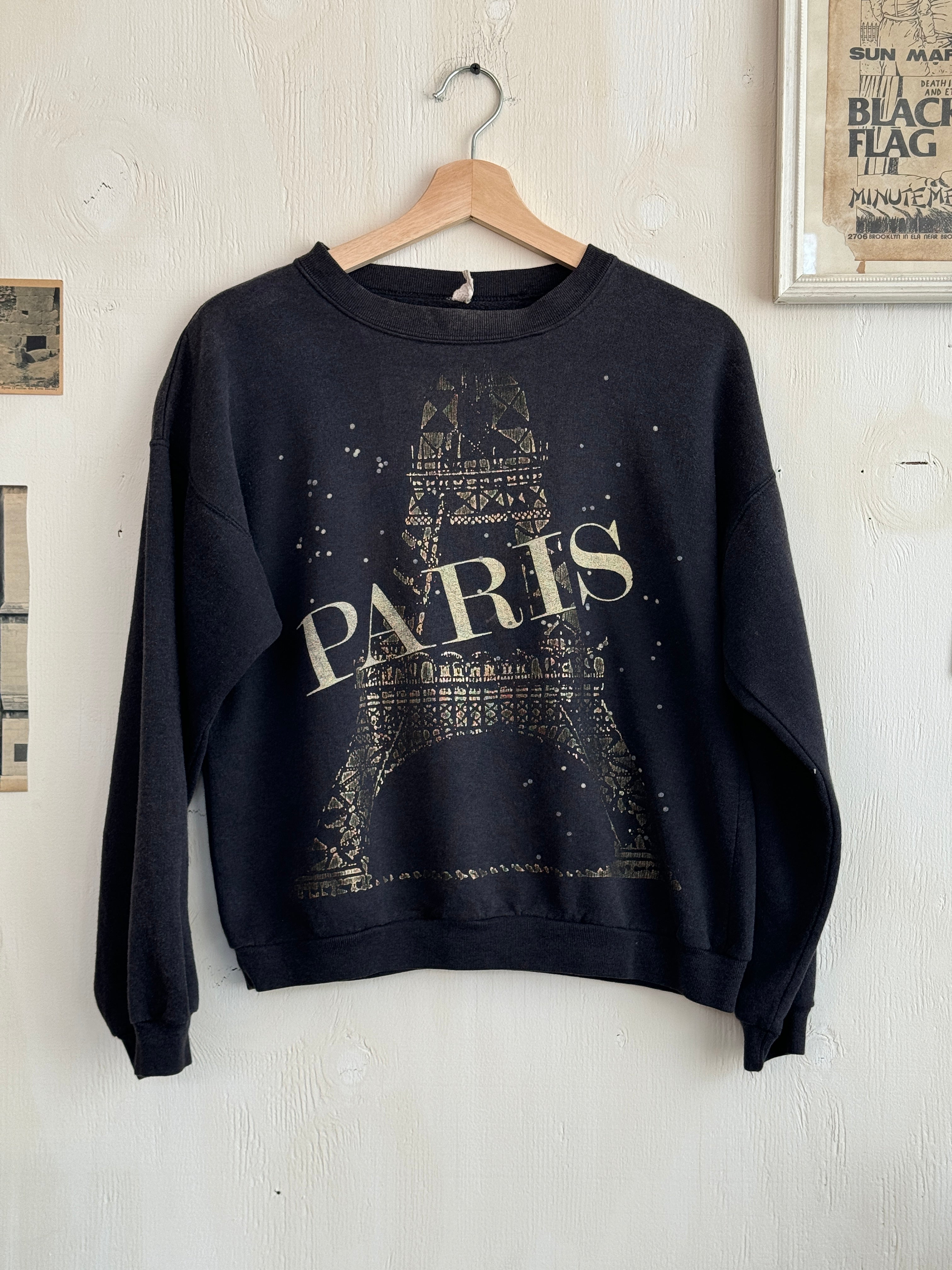 1980s Paris Sweatshirt (Boxy S)