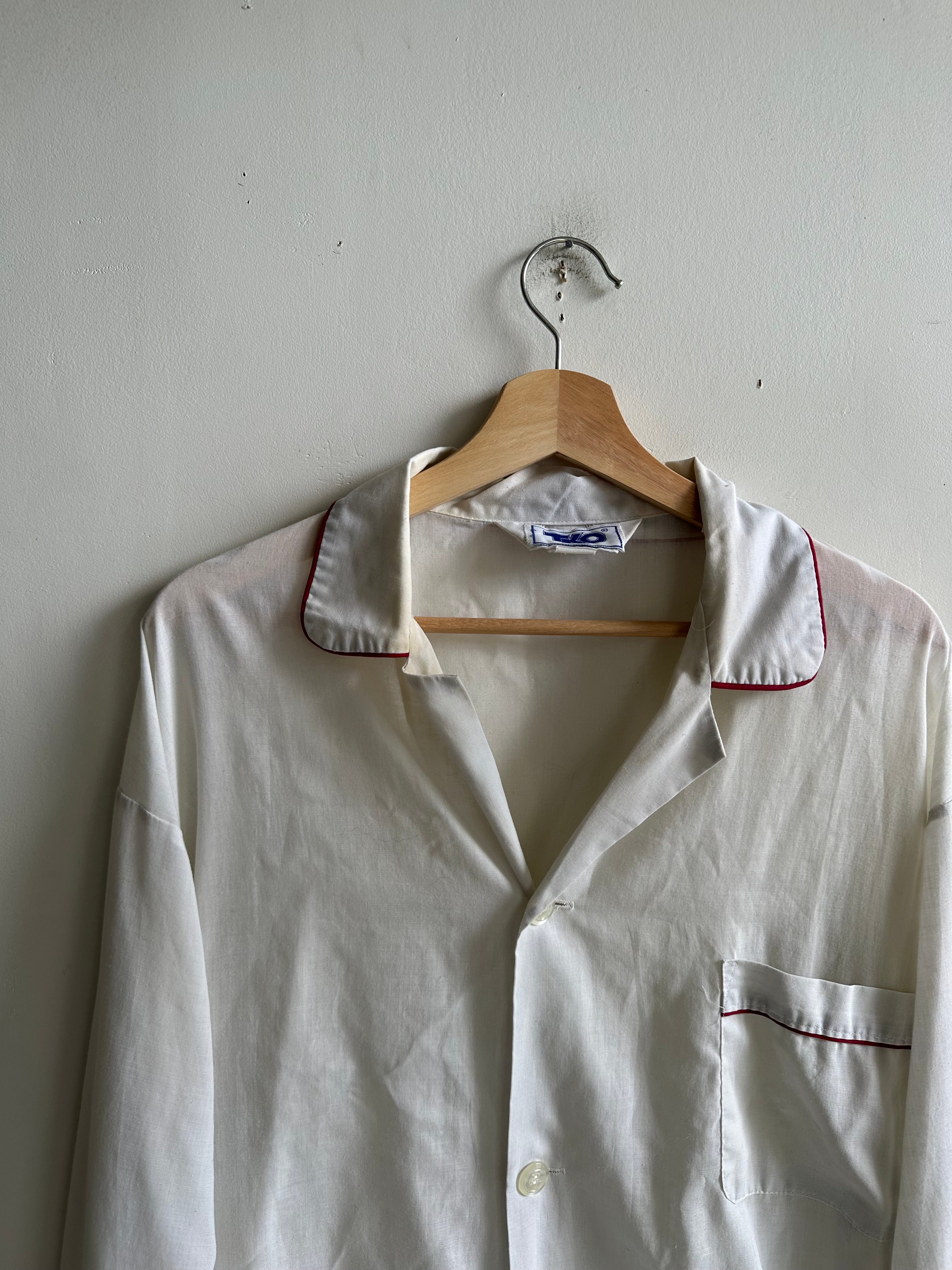 1960s Well-Worn Pajama Top (Boxy L)