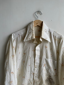 1970s Floral Dress Shirt (M/L)