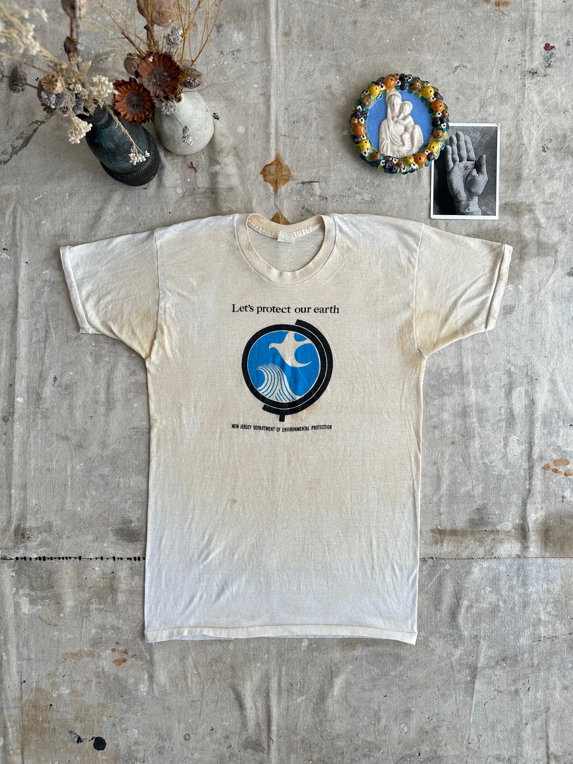 1970s Stained “Let’s Protect Our Earth” Tee