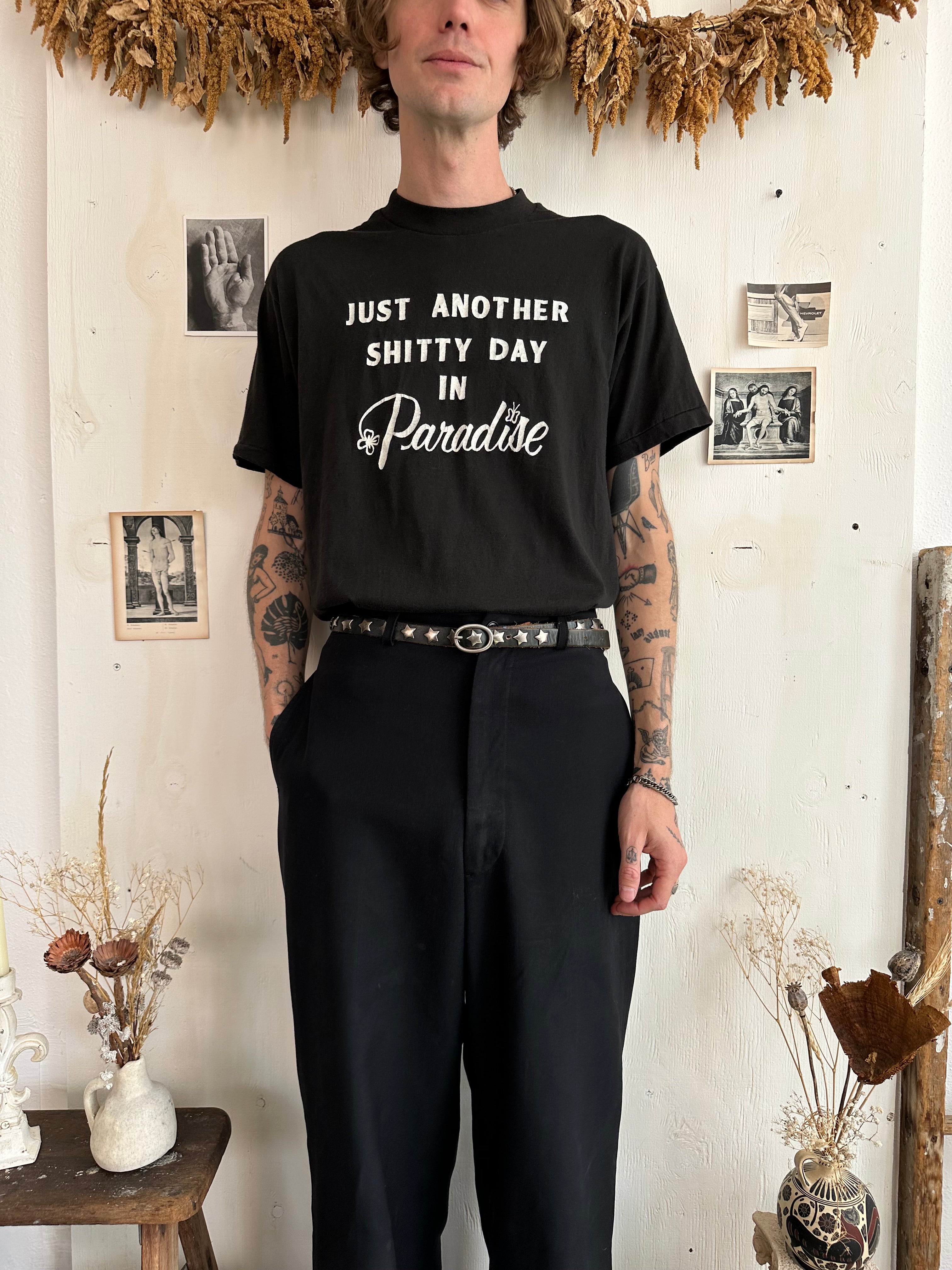 1980s Just Another Shitty Day In Paradise Tee (Boxy L)