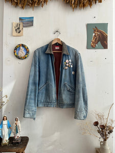 1960s Denim Big Mac Work Jacket W/ Pins (M)