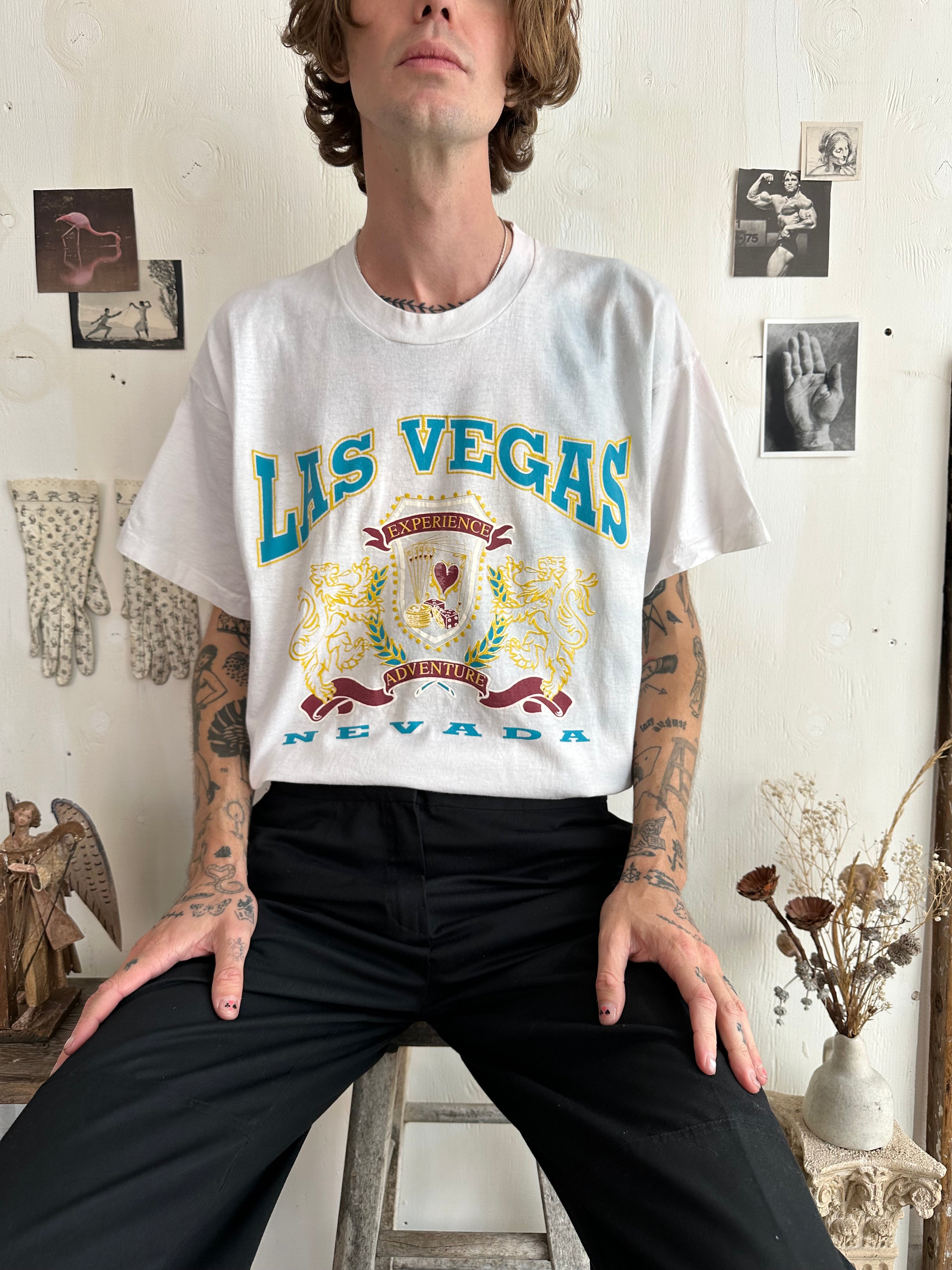 1990s Discolored Las Vegas T-Shirt (XL)