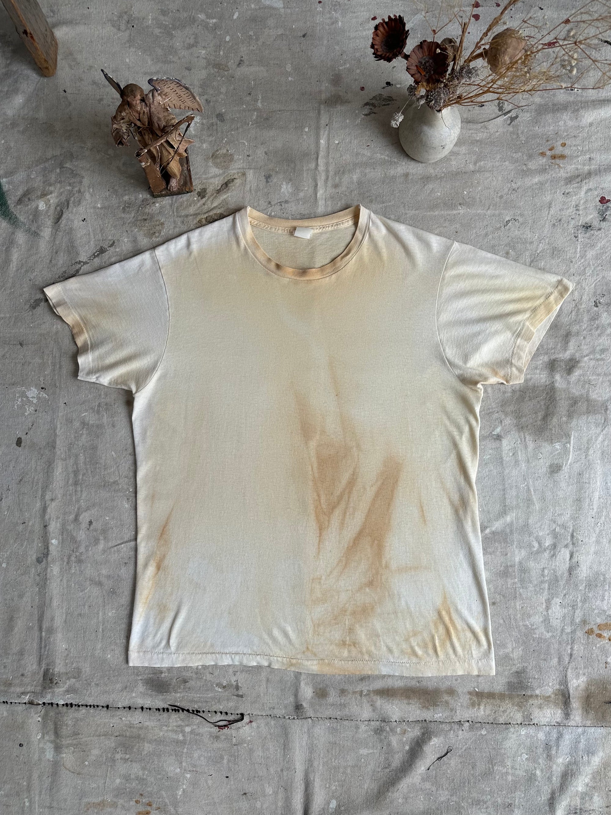 1980s Discolored White Tee