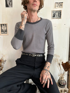 1980s Faded Black and Gray Thermal (M)
