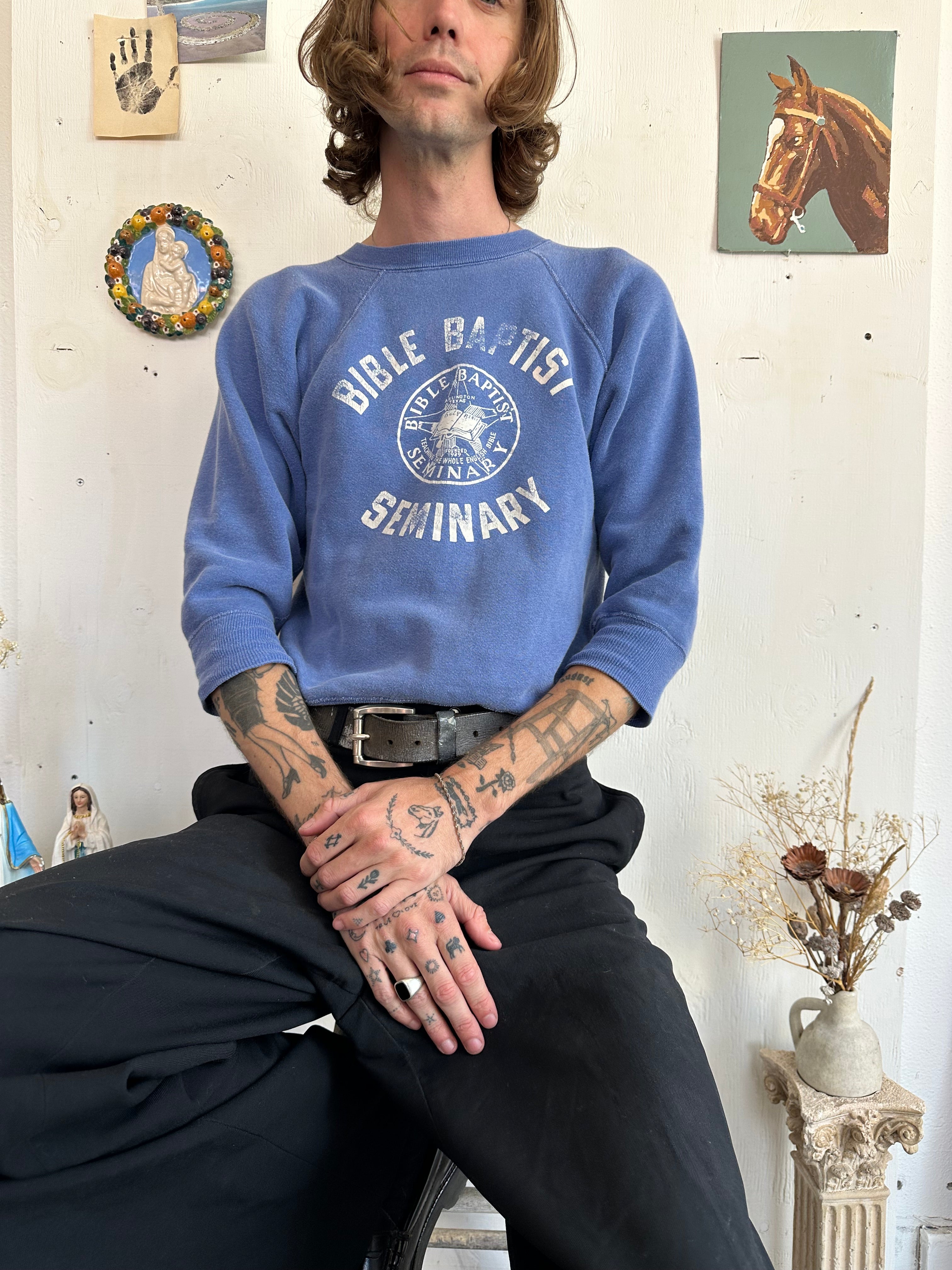1960s Bible Seminary Sweatshirt (S/M)