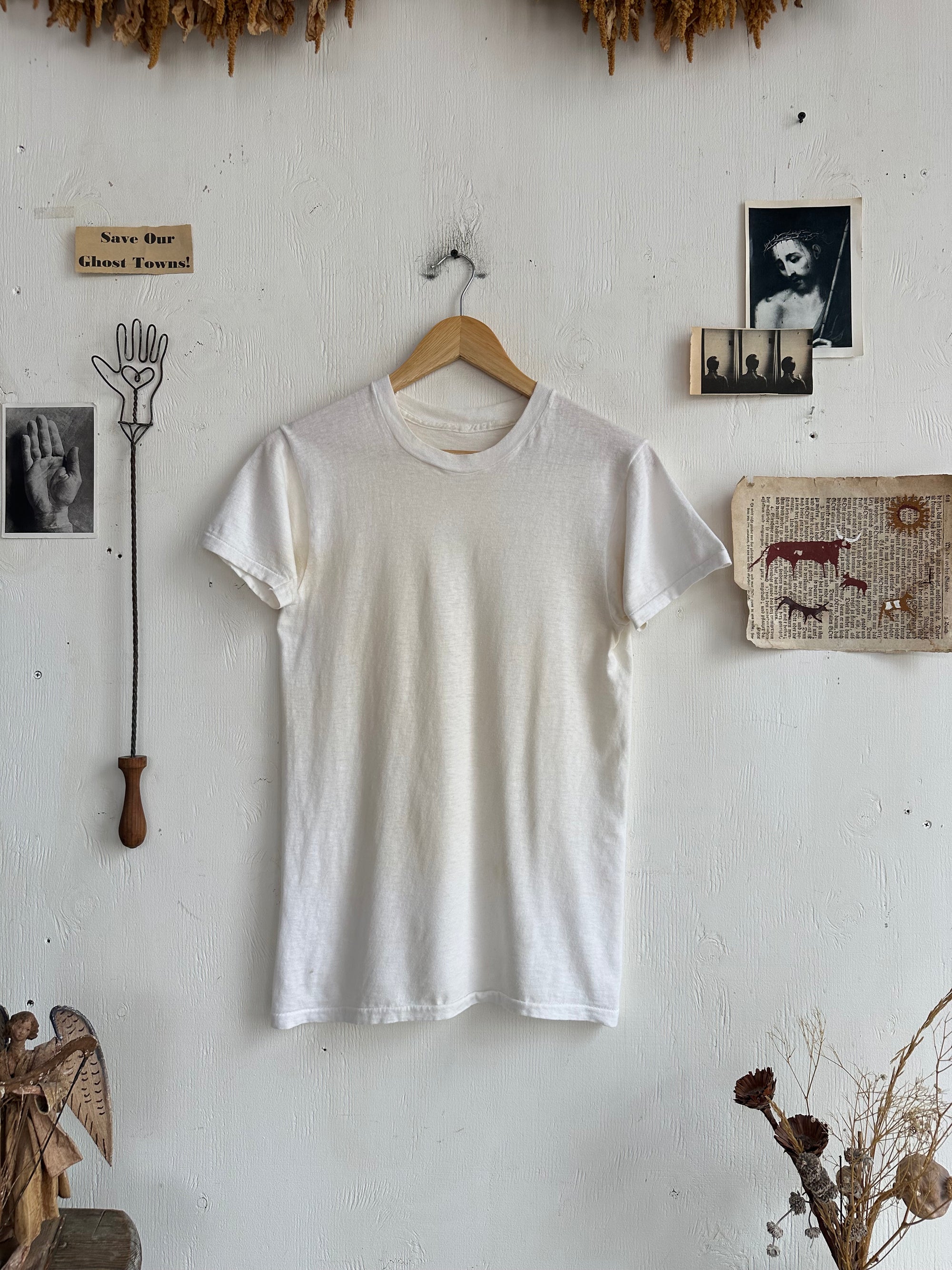 1970s White Tee