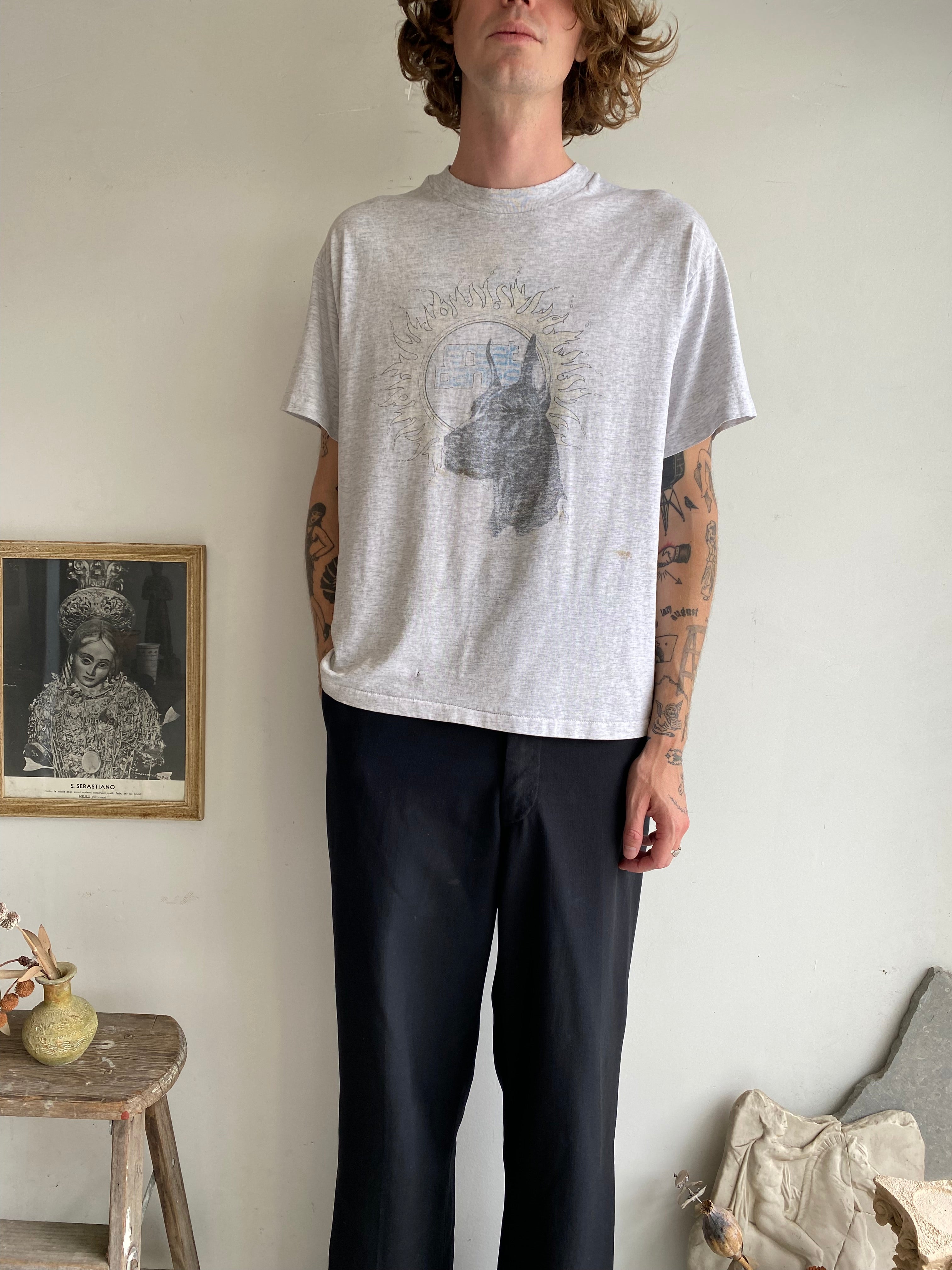 1990s Faded Great Dane T-Shirt (L/XL)
